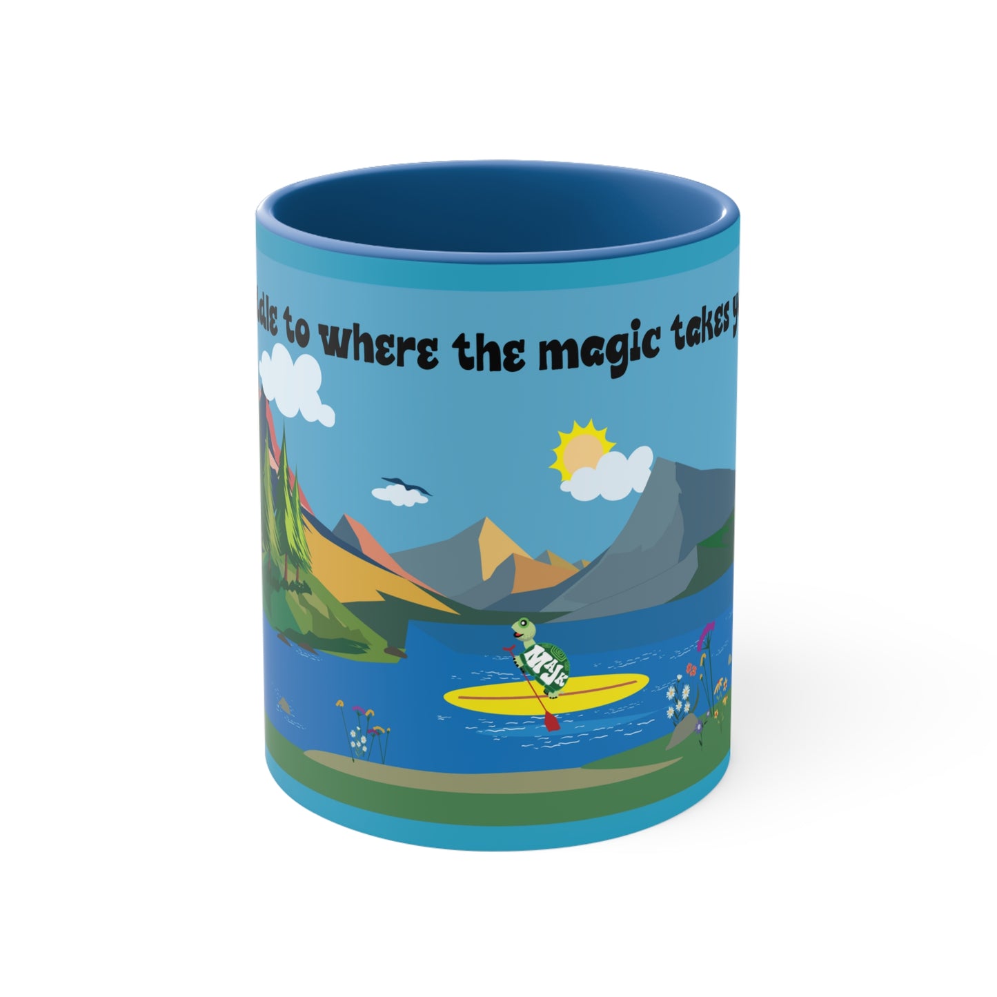 Accent Coffee Mug, 11oz "SUP" collection/ Scenic View