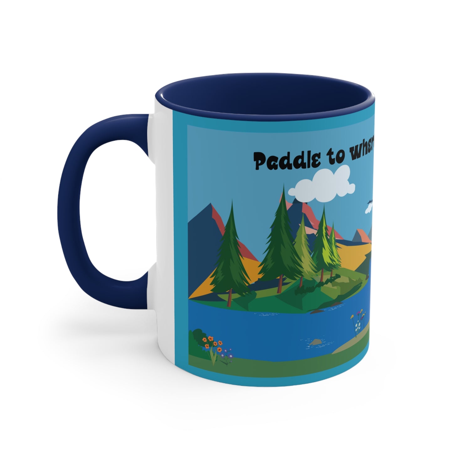 Accent Coffee Mug, 11oz "SUP" collection/ Scenic View