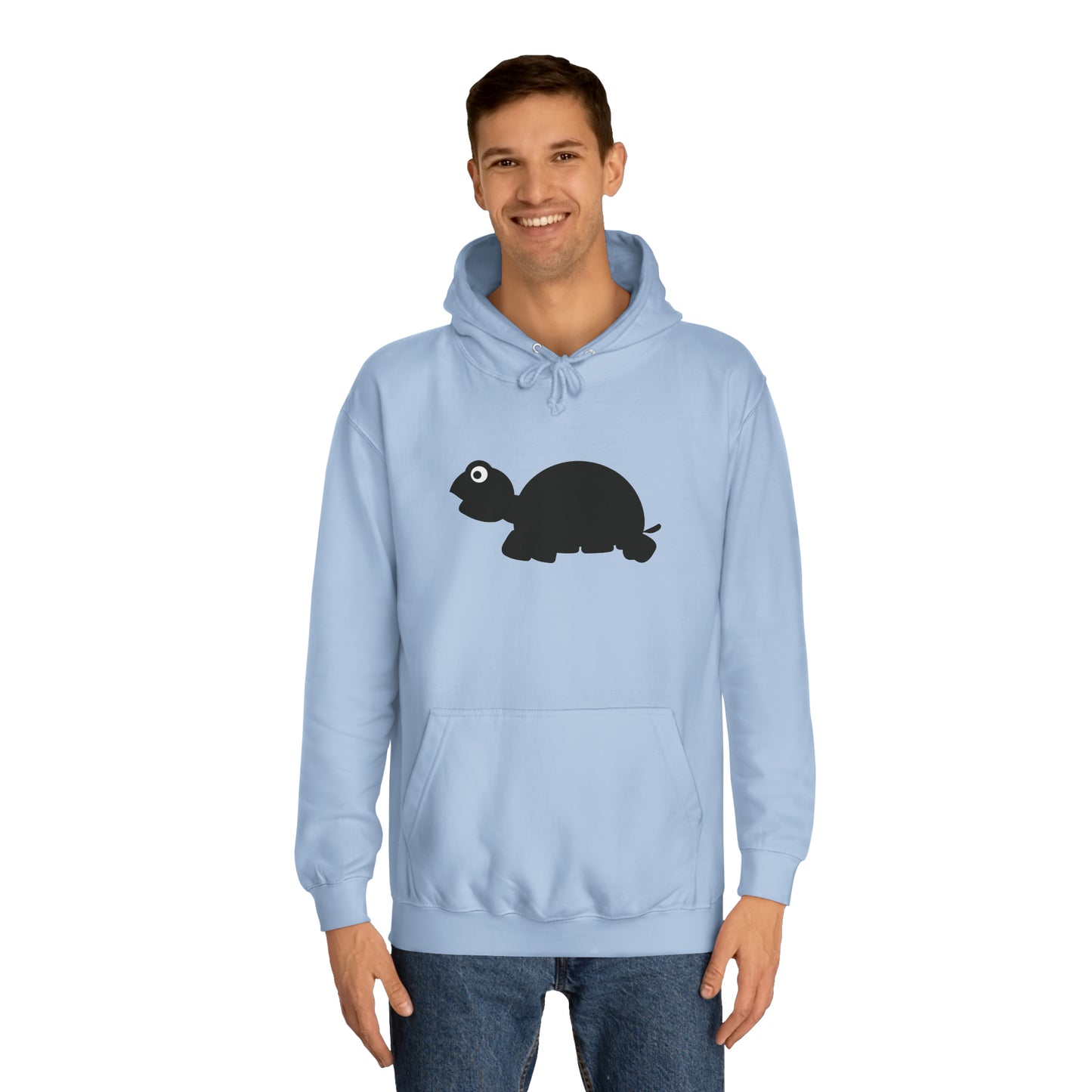Unisex College Hoodie, MaJk, Black, Silhouette