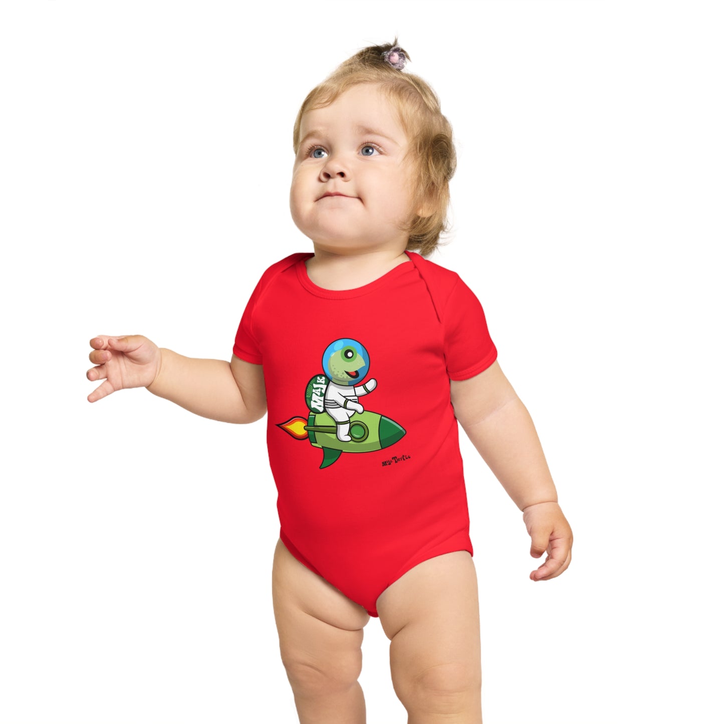 Short Sleeve Baby Bodysuit "Blast Off" collection (100% Cotton)