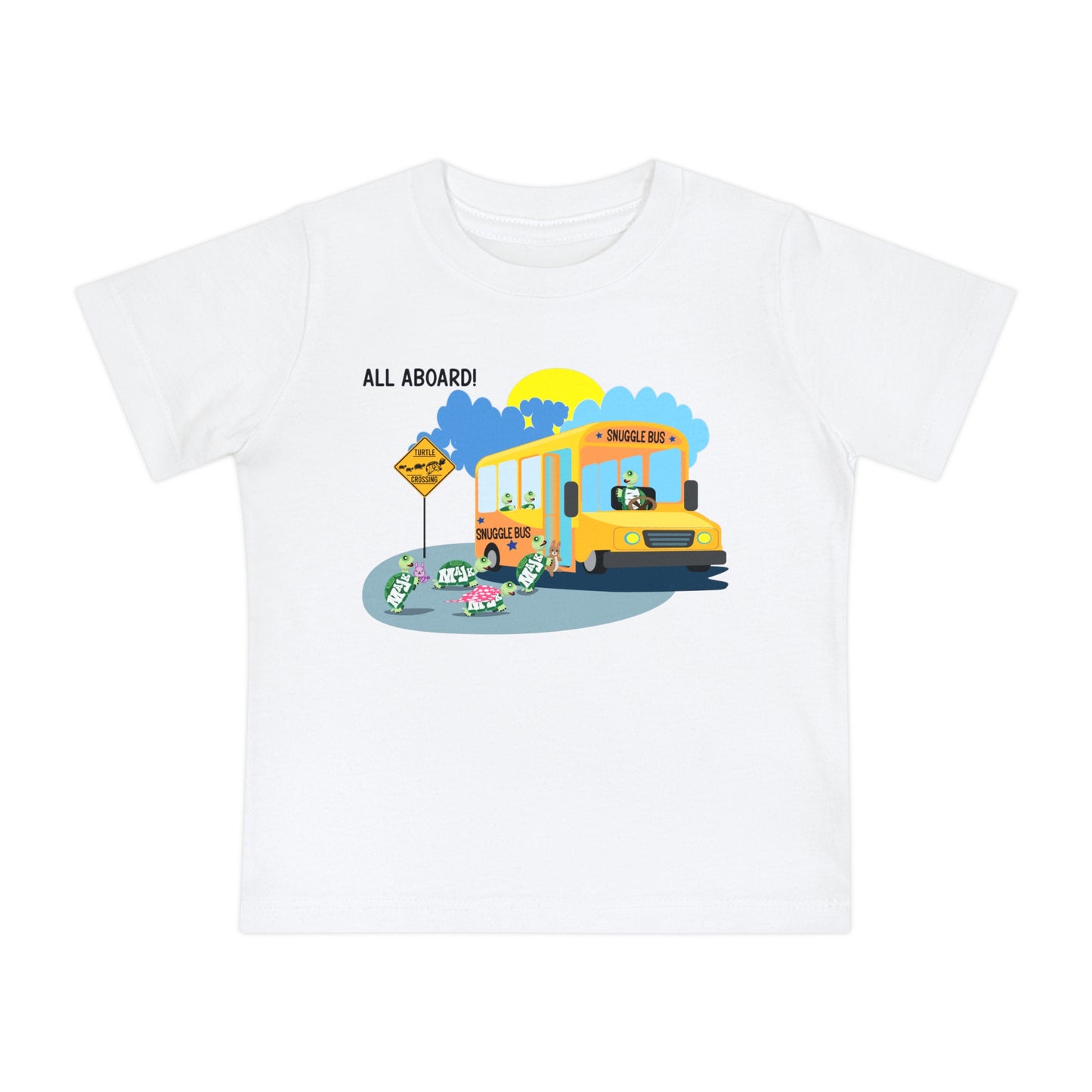 Baby Short Sleeve T-Shirt "Snuggle Bus" Collection