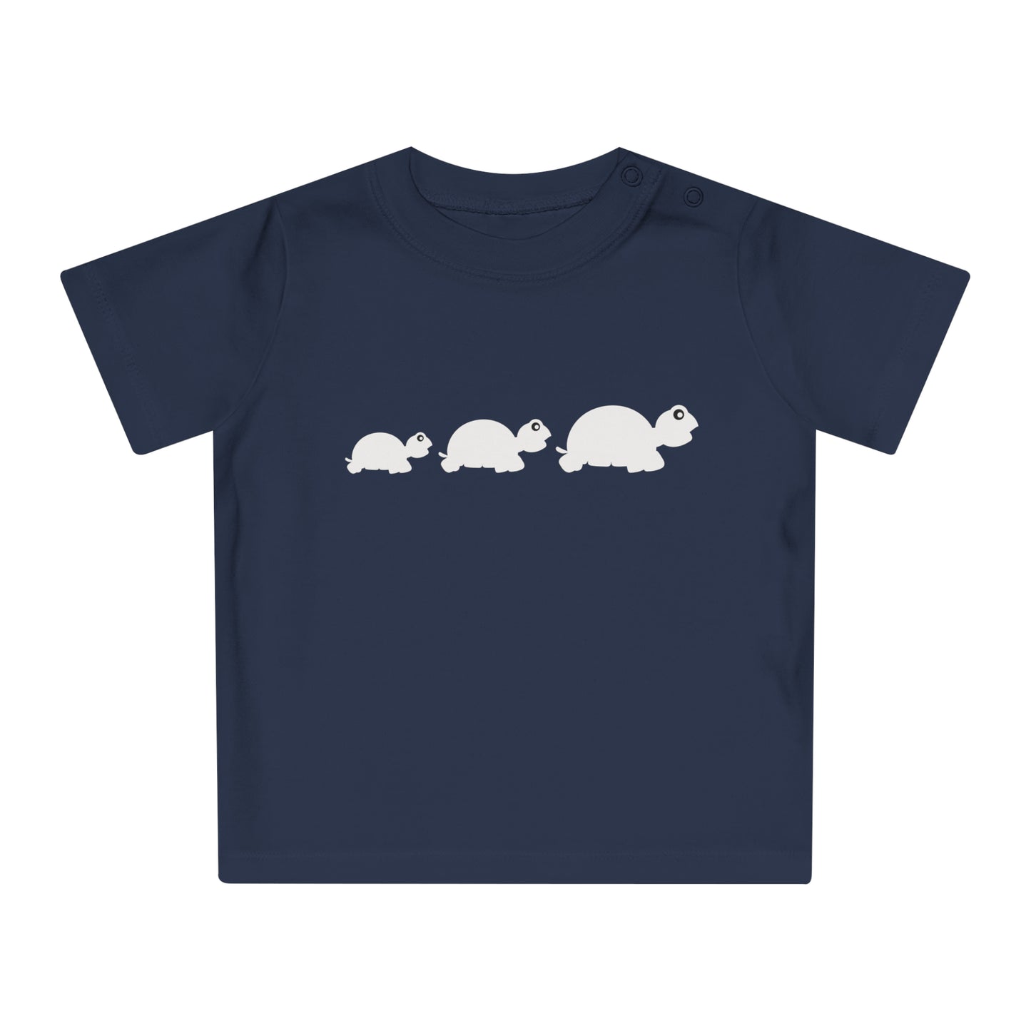 Baby T-Shirt "Evolving" w/ unilateral shoulder snaps