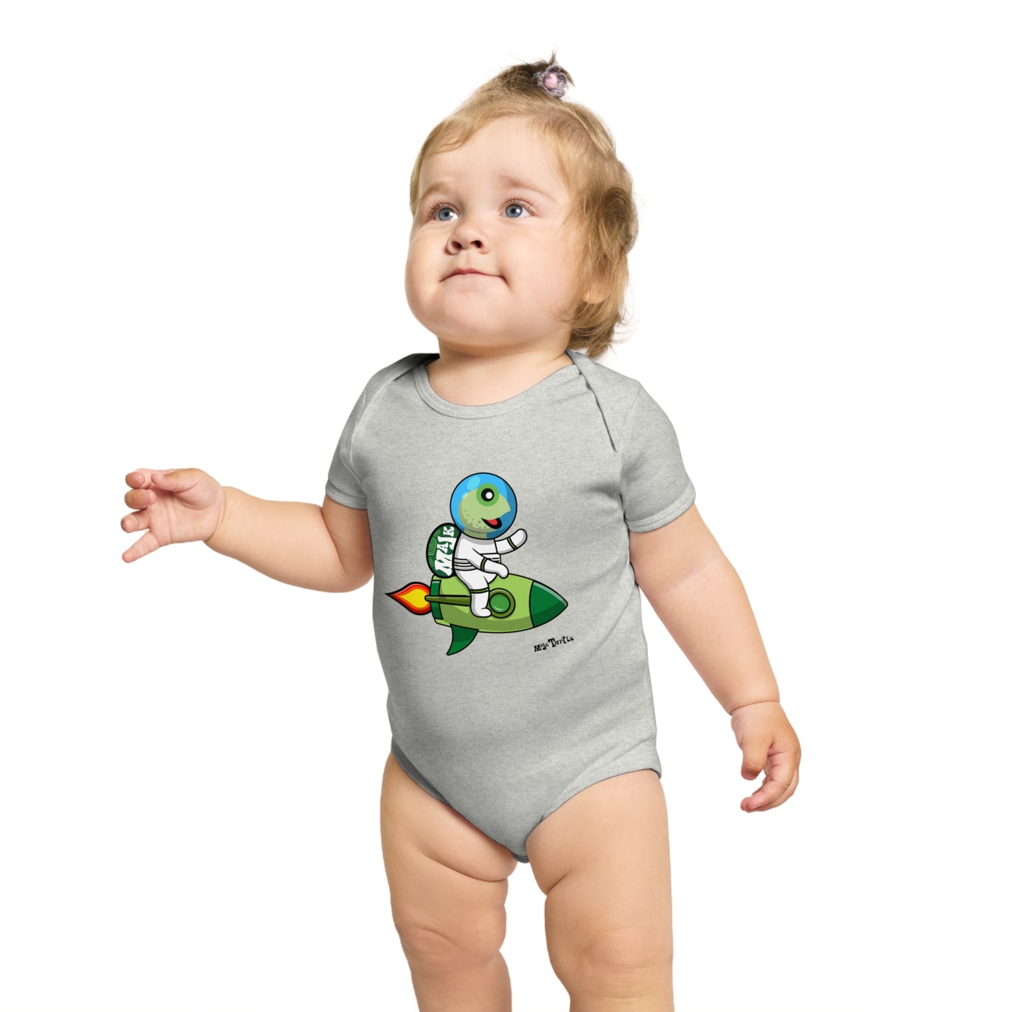 Short Sleeve Baby Bodysuit "Blast Off" collection (100% Cotton)
