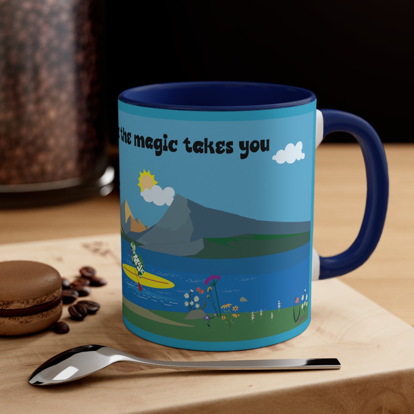 Accent Coffee Mug, 11oz "SUP" collection/ Scenic View