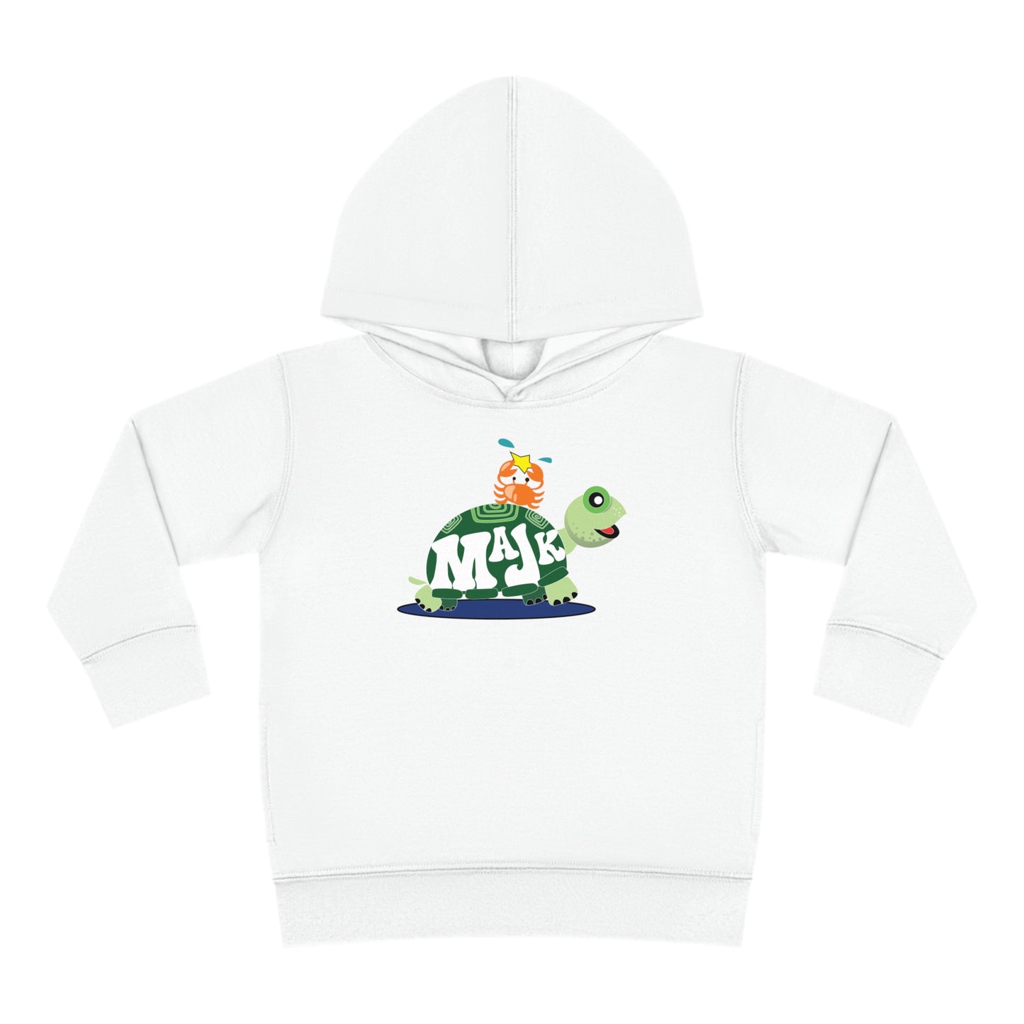 Toddler Pullover, Fleece Hoodie "Besties" (Aqua Logo on back)