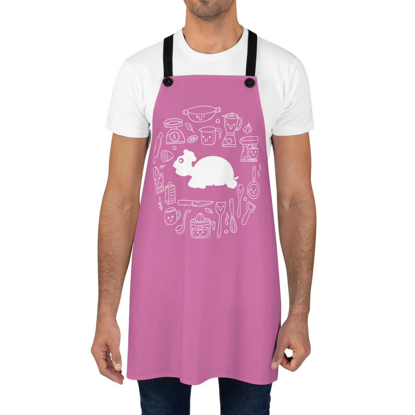 Chef MAJK Turtle with elements MAJK Cooking Apron - Light Pink