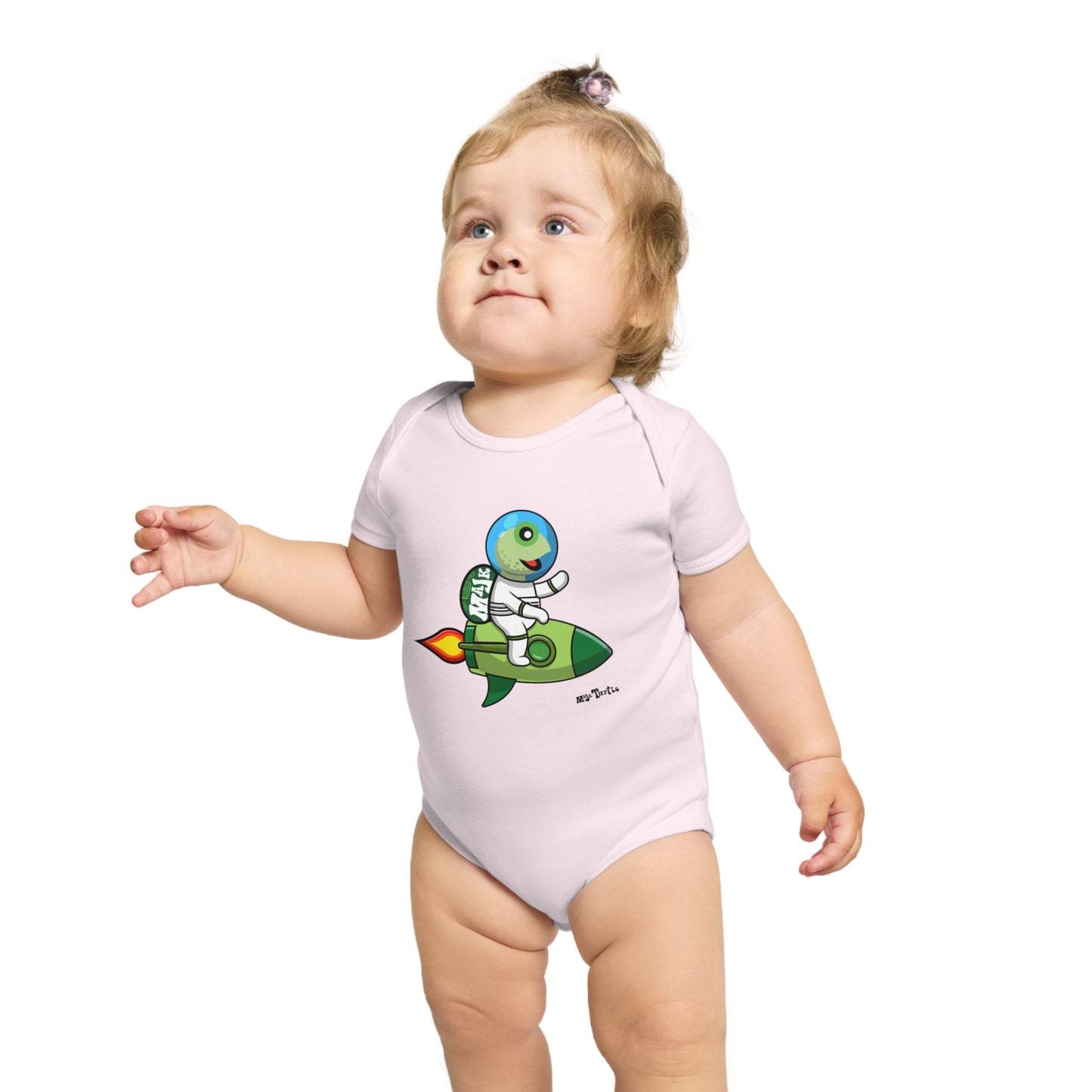 Short Sleeve Baby Bodysuit "Blast Off" collection (100% Cotton)