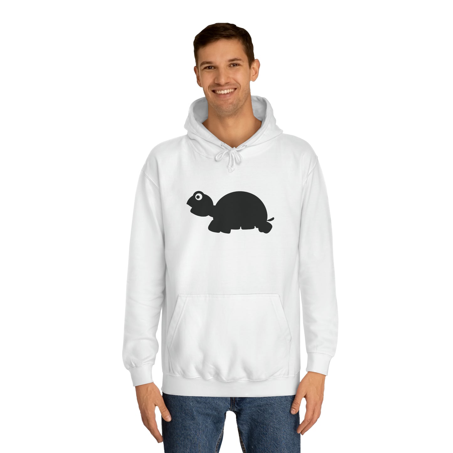 Unisex College Hoodie, MaJk, Black, Silhouette
