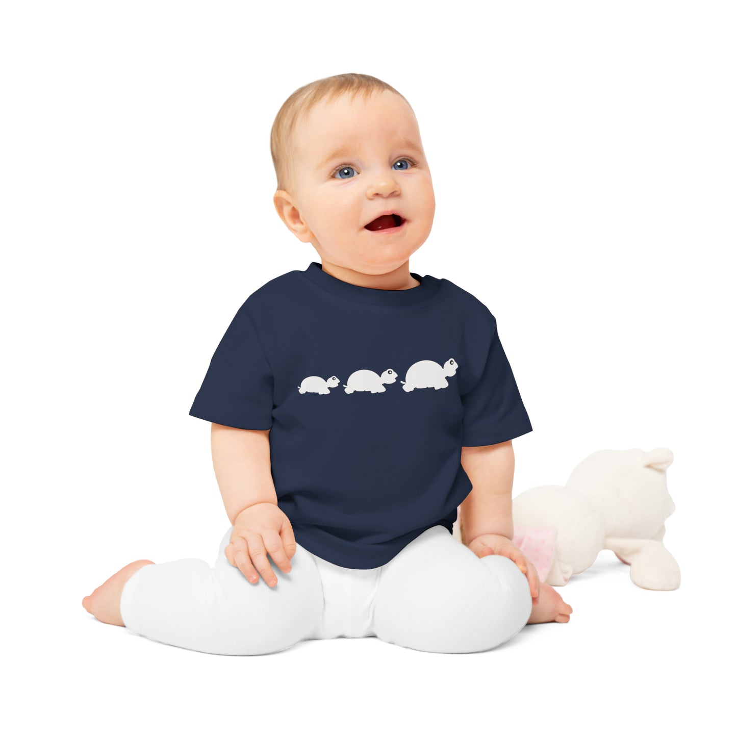 Baby T-Shirt "Evolving" w/ unilateral shoulder snaps