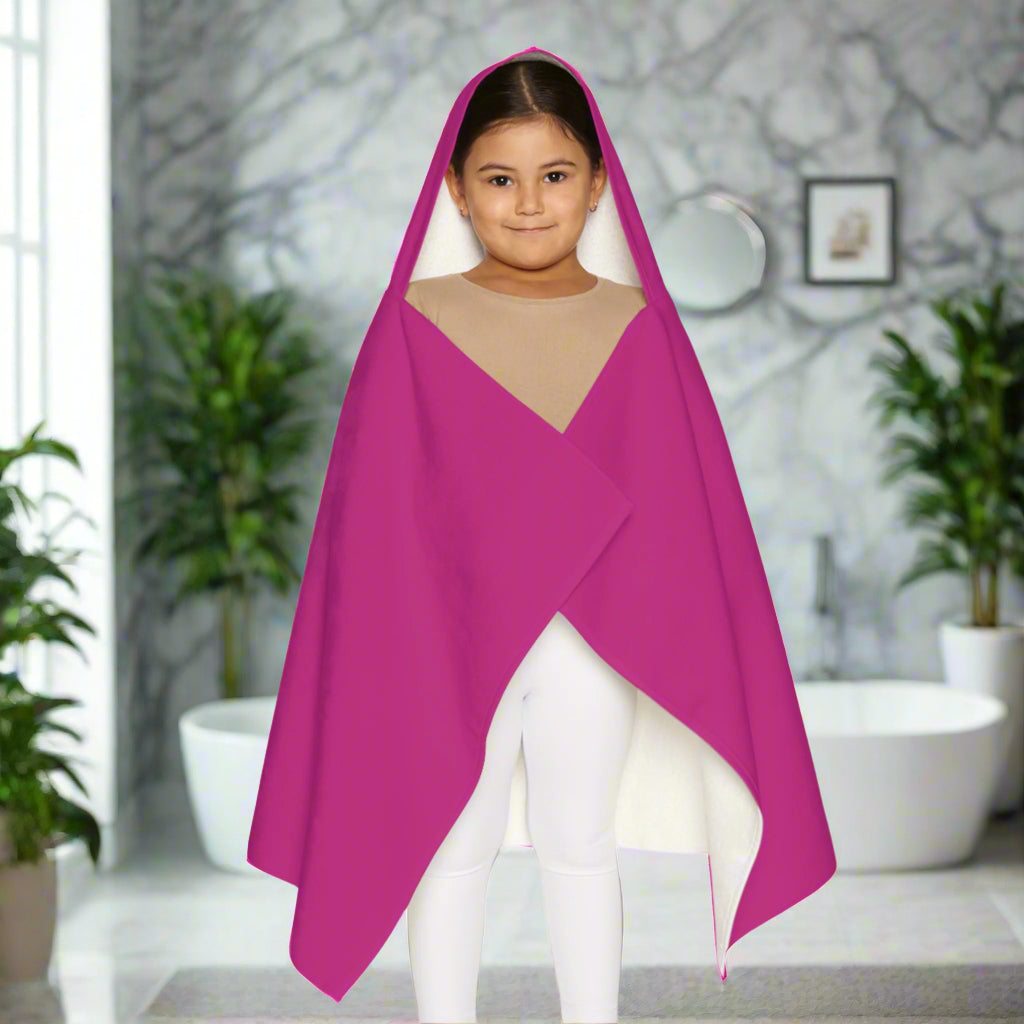 Kid's Hooded Towel- "Have a Turtally Awesome Day" ( Fuchsia)