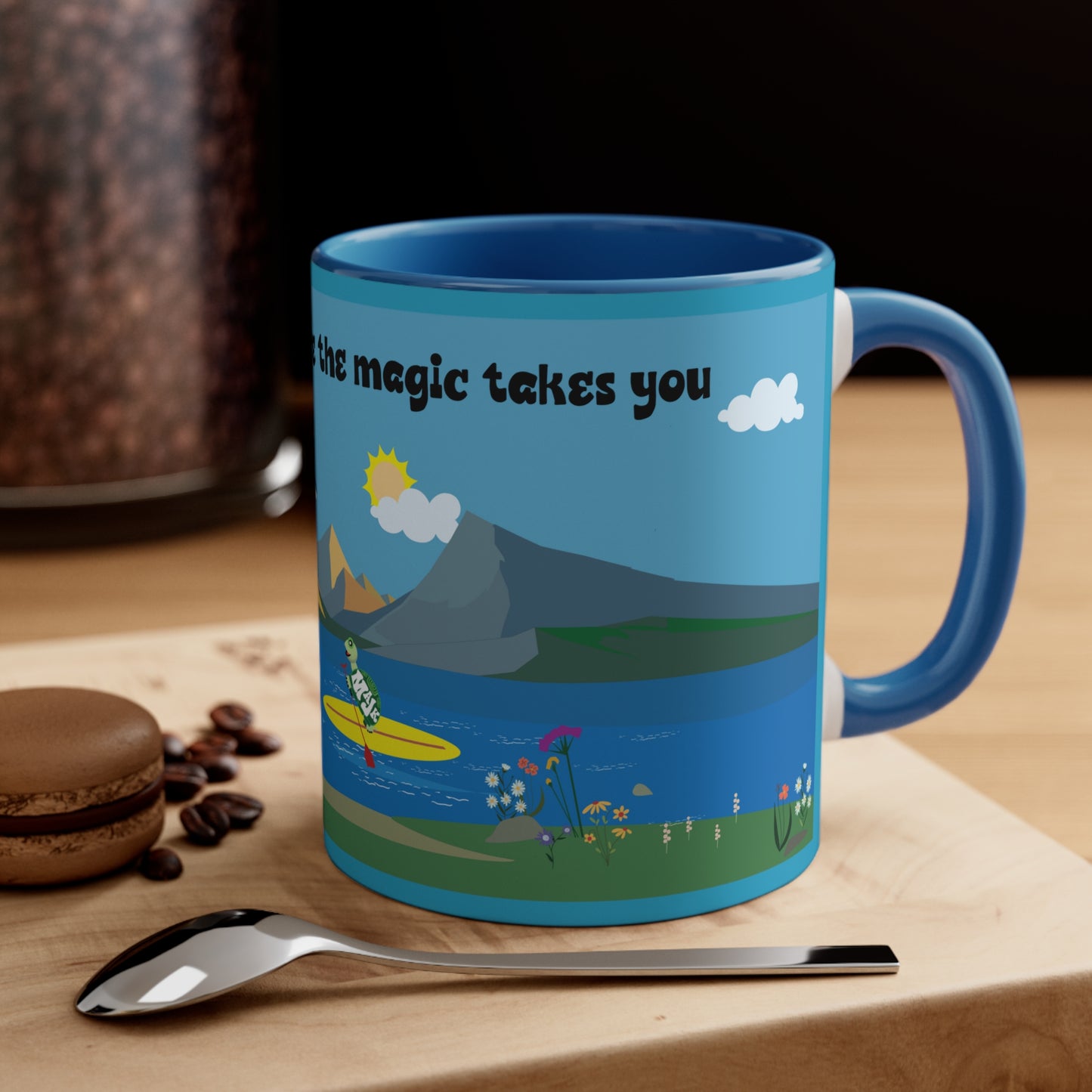 Accent Coffee Mug, 11oz "SUP" collection/ Scenic View