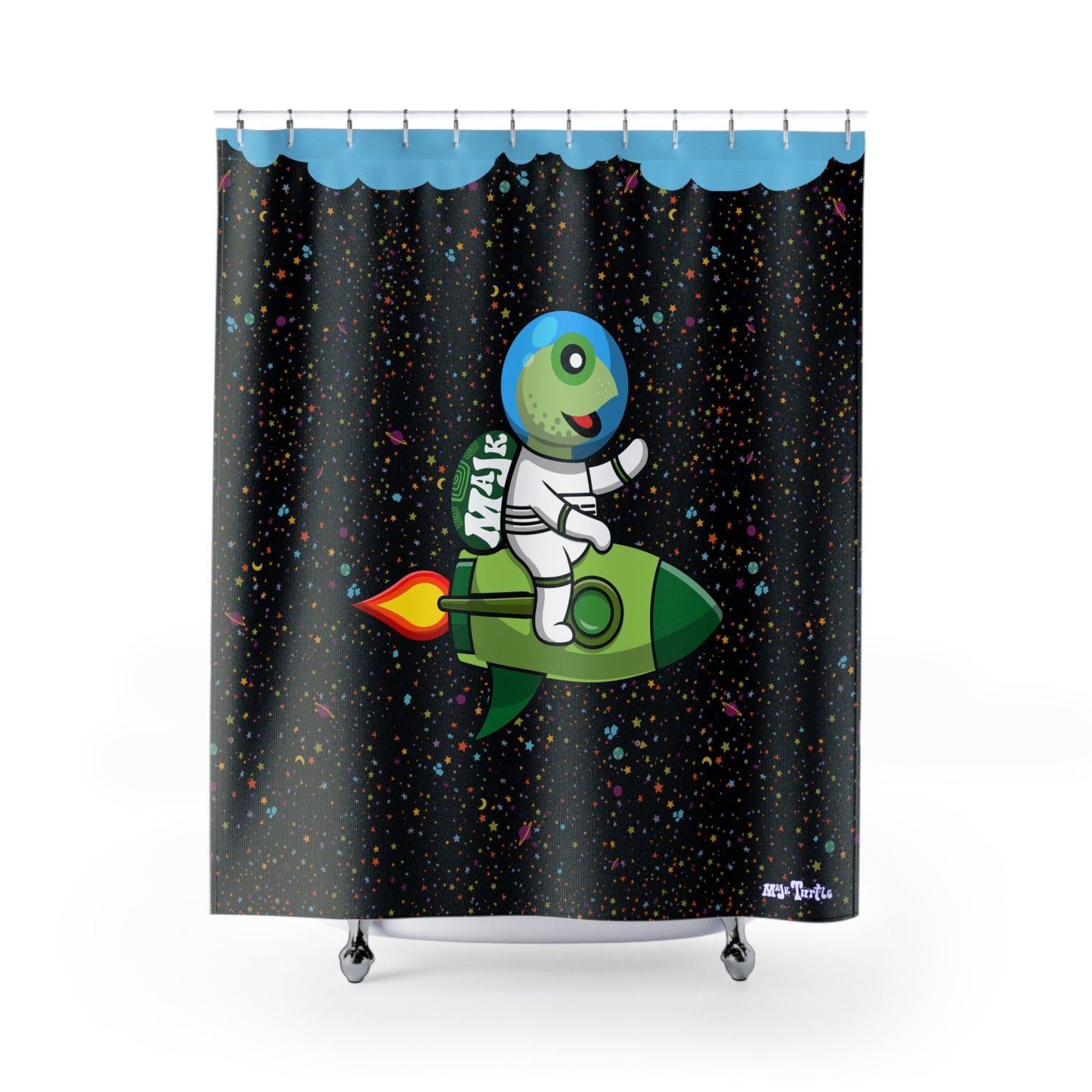Shower Curtains Blast Off Collection "In to the Abyss"