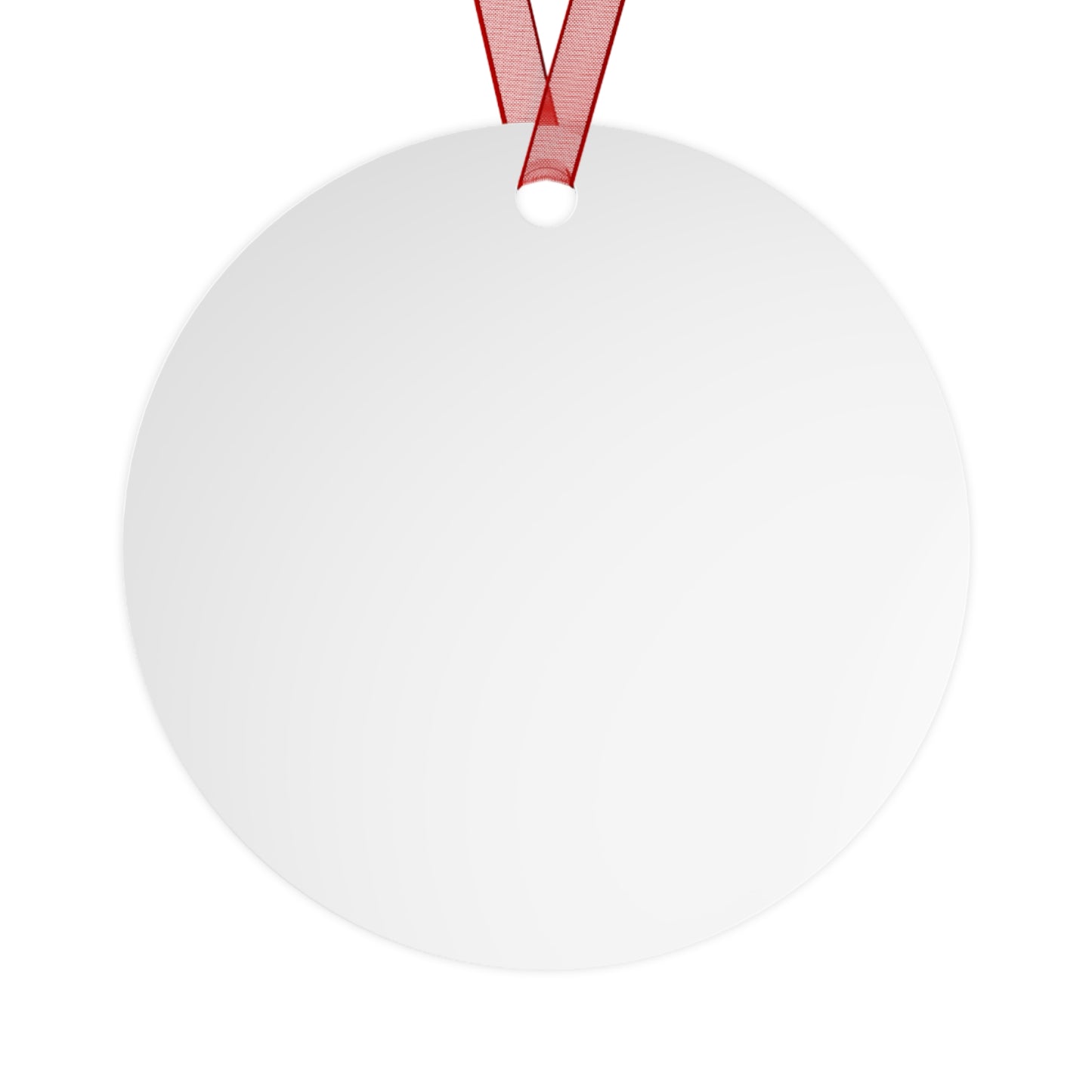 Christmas Ornament Metal "Merry and Bright"