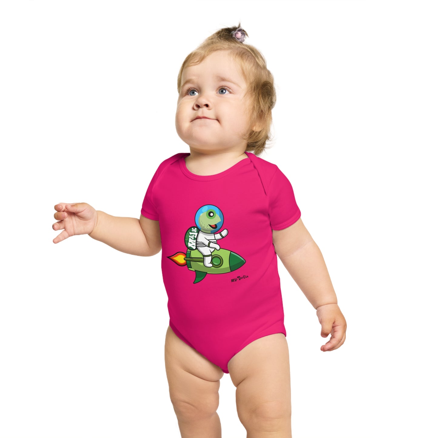 Short Sleeve Baby Bodysuit "Blast Off" collection (100% Cotton)
