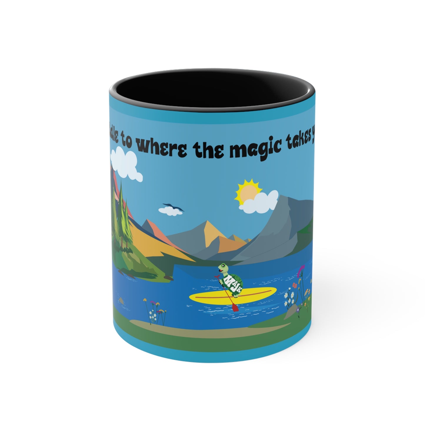 Accent Coffee Mug, 11oz "SUP" collection/ Scenic View