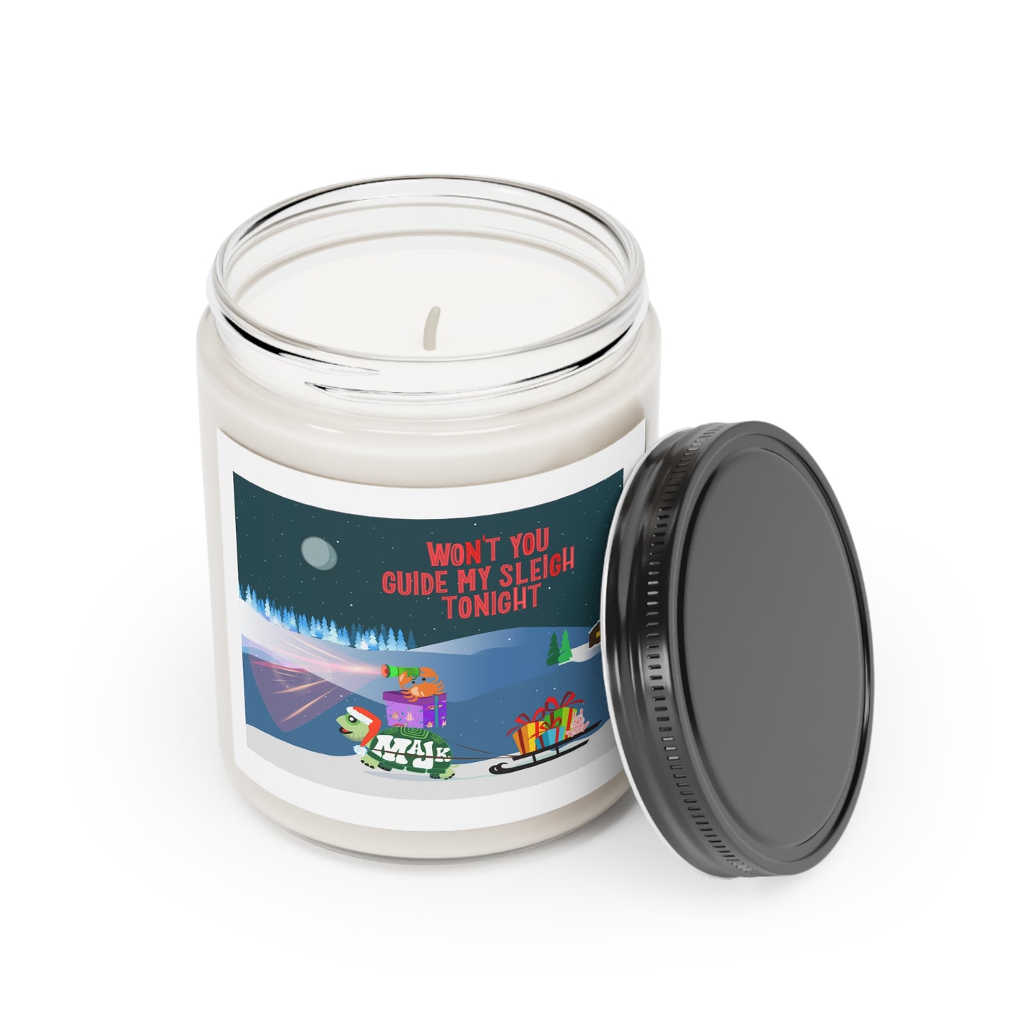 Scented Candle, 9oz "Wont' You Guide My Sleigh Tonight"