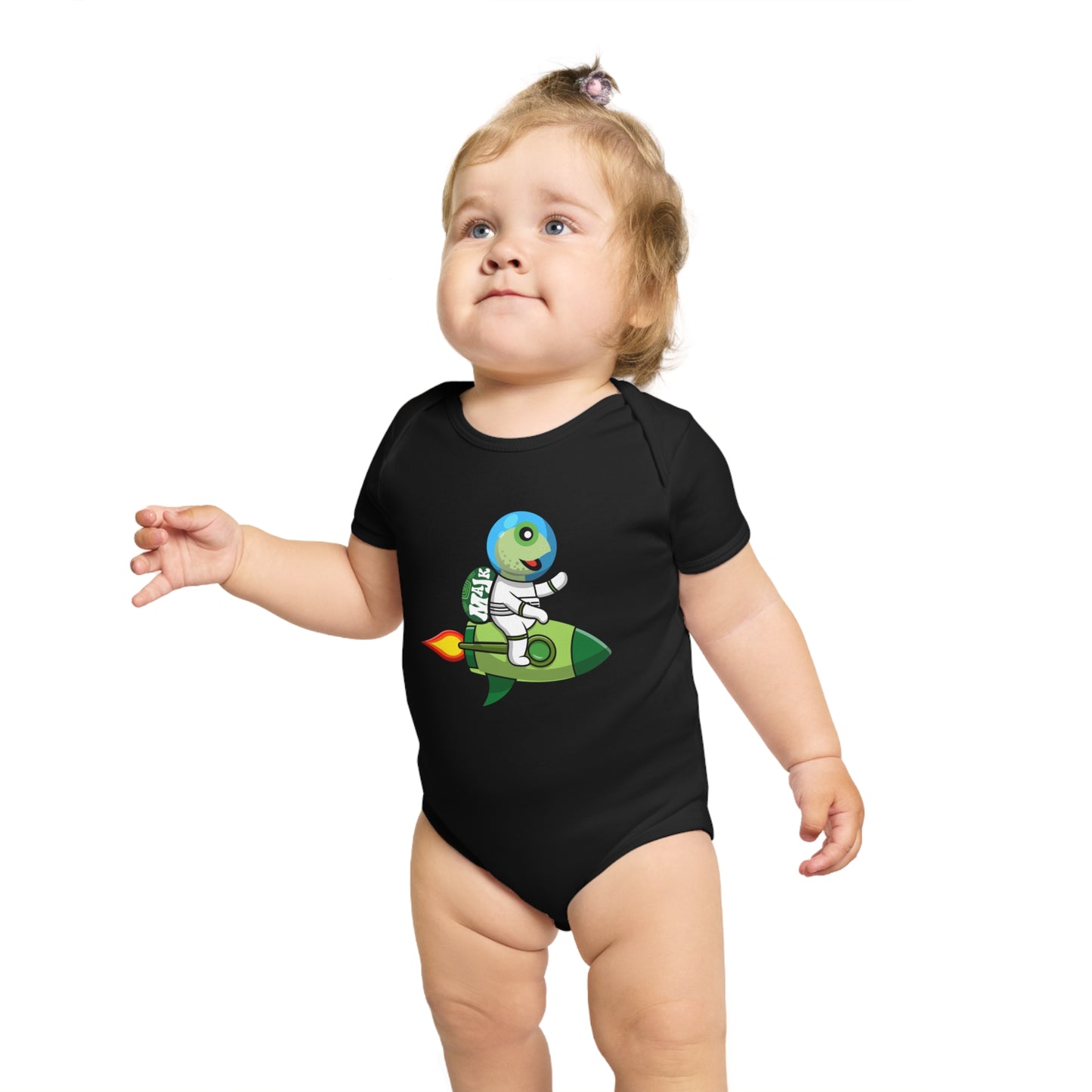 Short Sleeve Baby Bodysuit "Blast Off" collection (100% Cotton)