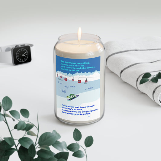 Scented Candle, 13.75oz "The Mountain's Are Calling!" (Comfort Spice scent)