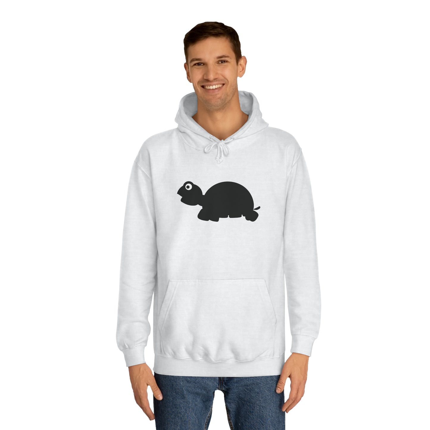 Unisex College Hoodie, MaJk, Black, Silhouette