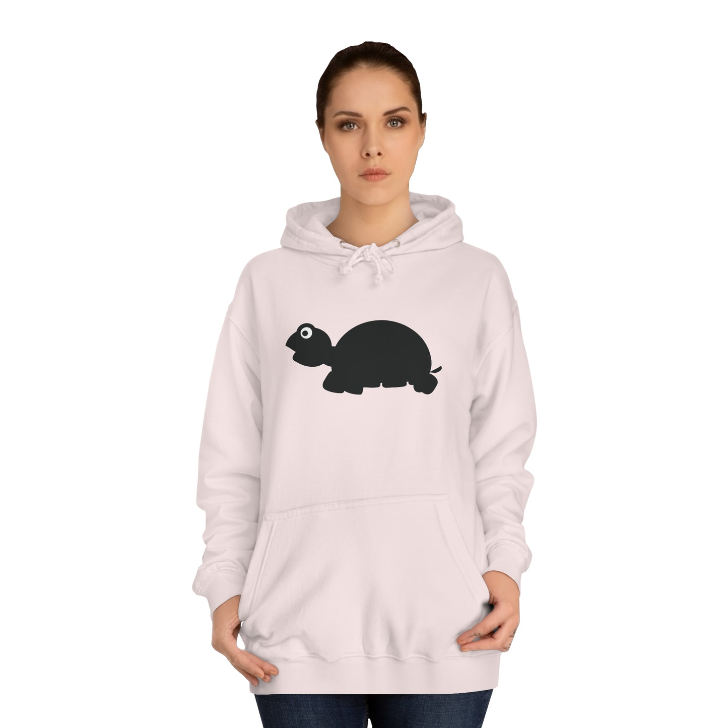Unisex College Hoodie, MaJk, Black, Silhouette