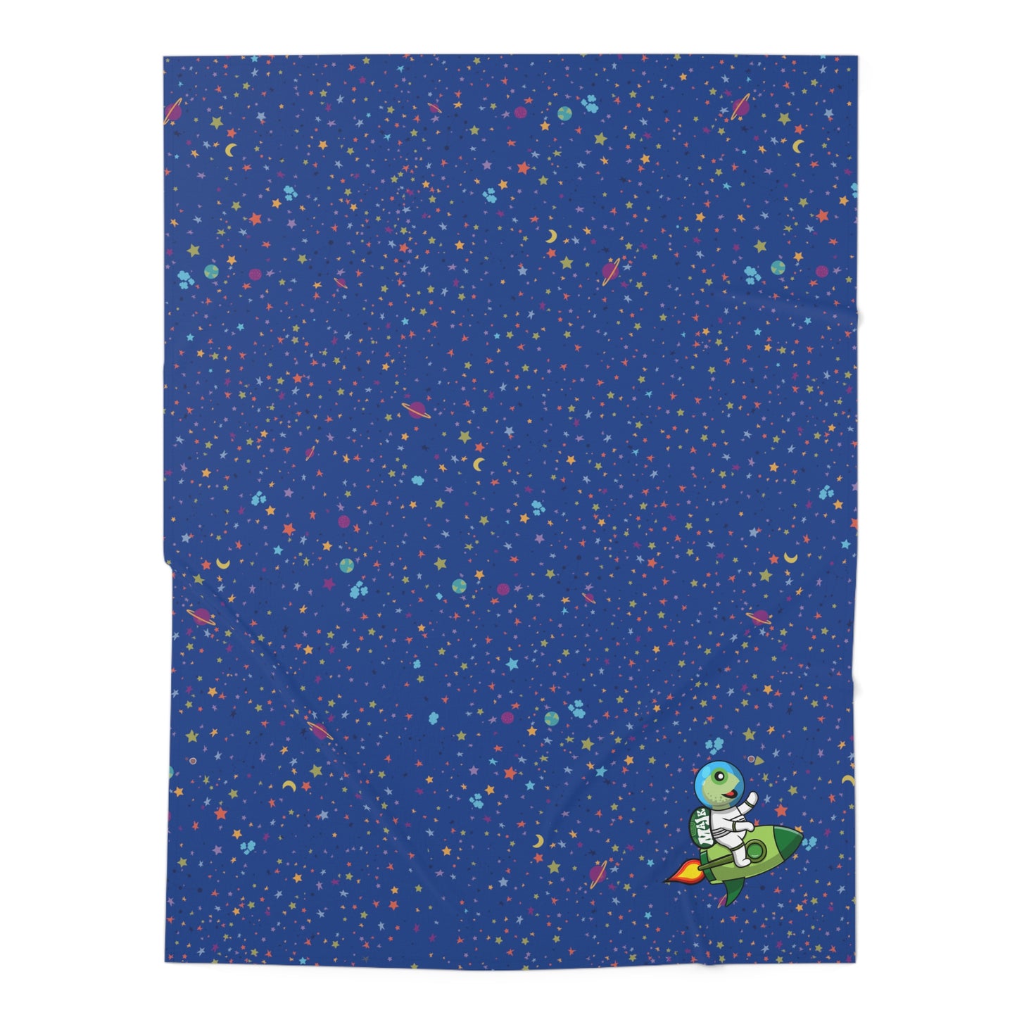 Baby Swaddle Blanket, Blast off Collection "starry night" (Blue)