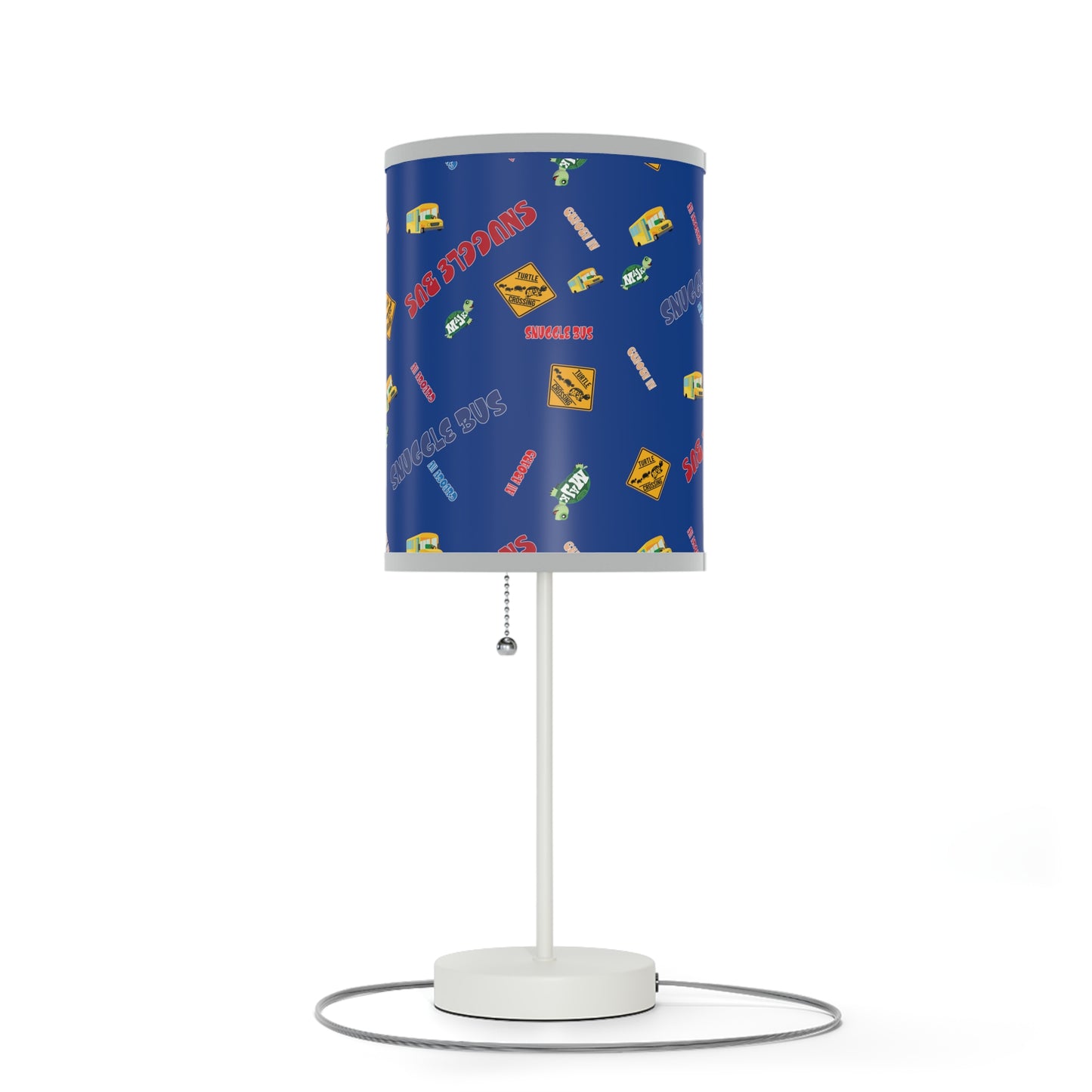 Lamp on a Stand, US|CA plug - Snuggle Bus Collection (blue)