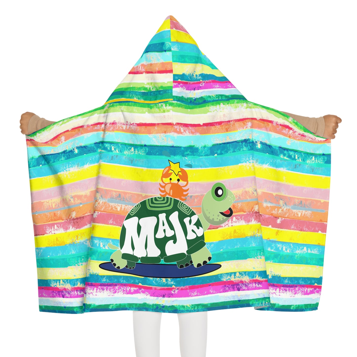 Hooded Towel-Water color "Besties"