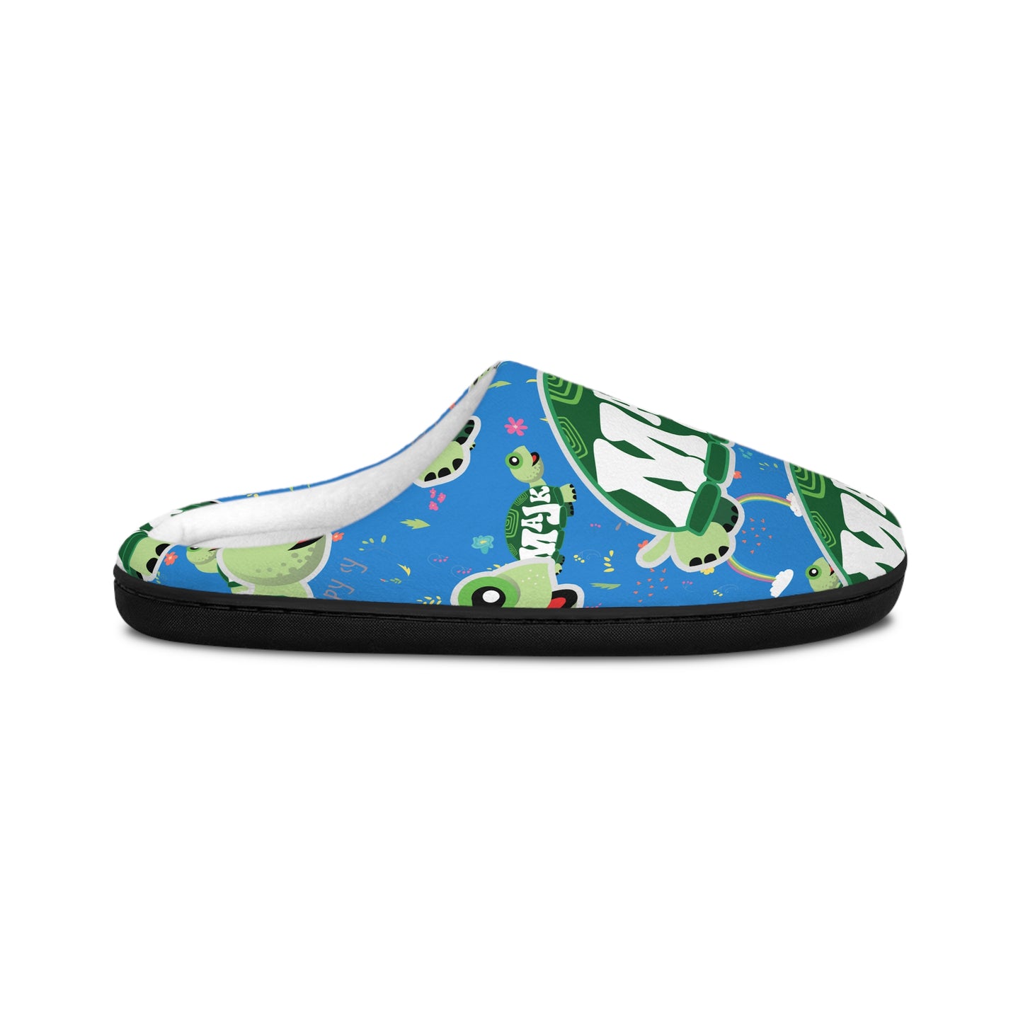 Men's Indoor Slippers, Happy Days Collection (Blue)