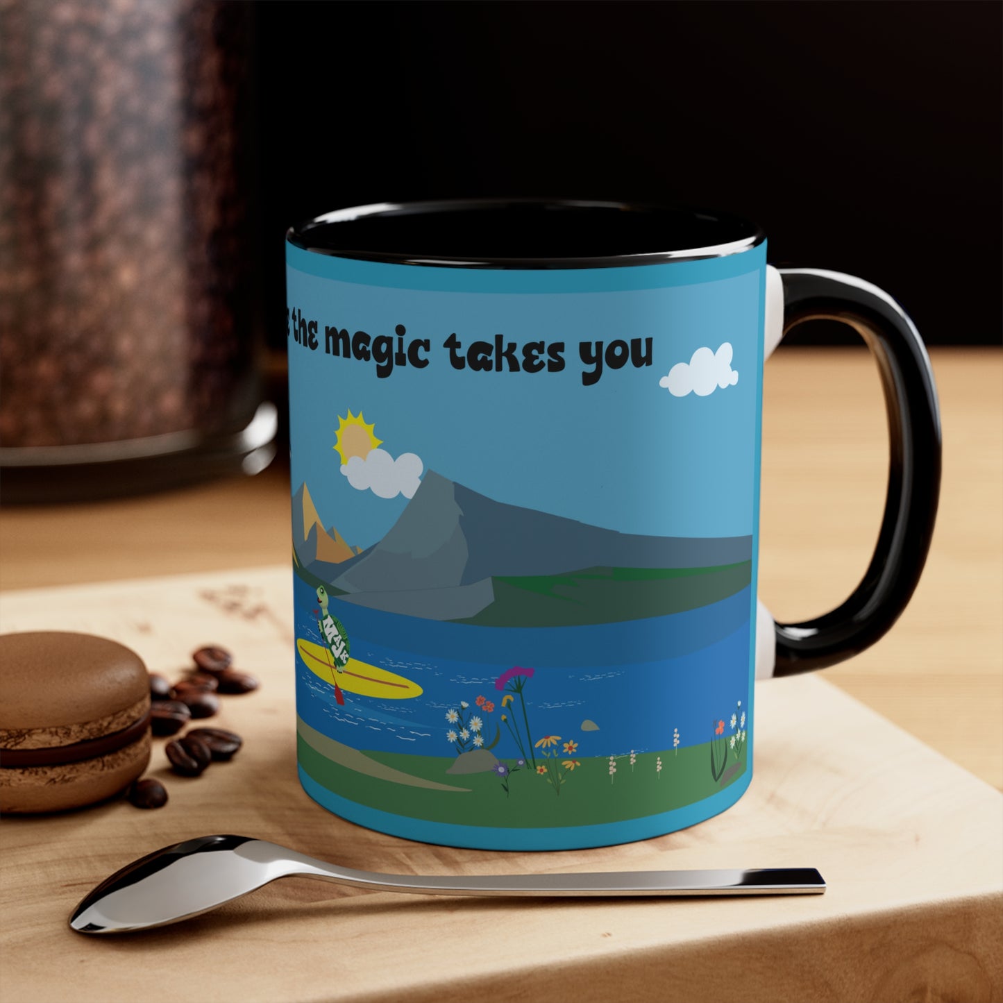 Accent Coffee Mug, 11oz "SUP" collection/ Scenic View