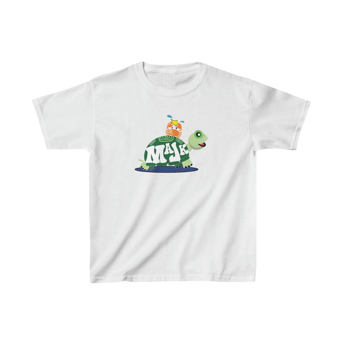 Kid's Classic Cotton Tee, Bestie's T-shirt w/ MaJK Turtle Logo on back