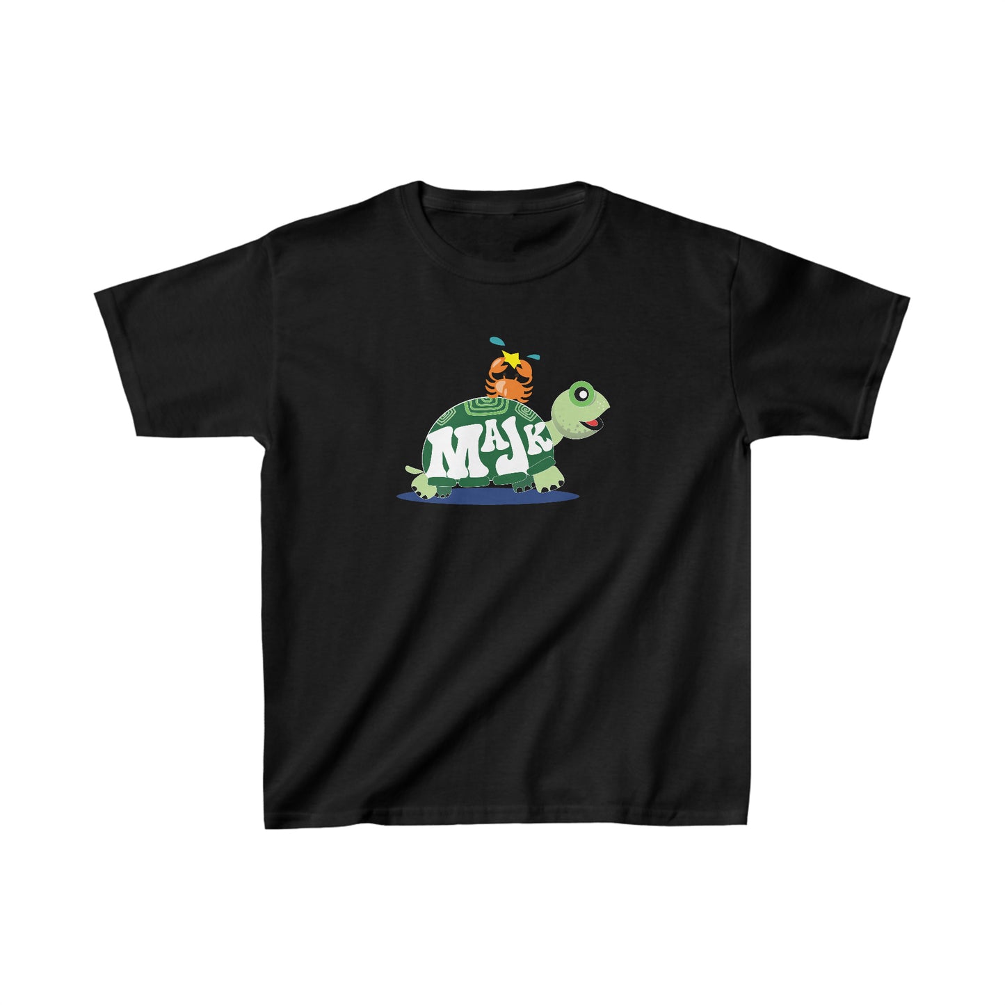 Kid's Classic Cotton Tee, Bestie's T-shirt w/ MaJK Turtle Logo on back