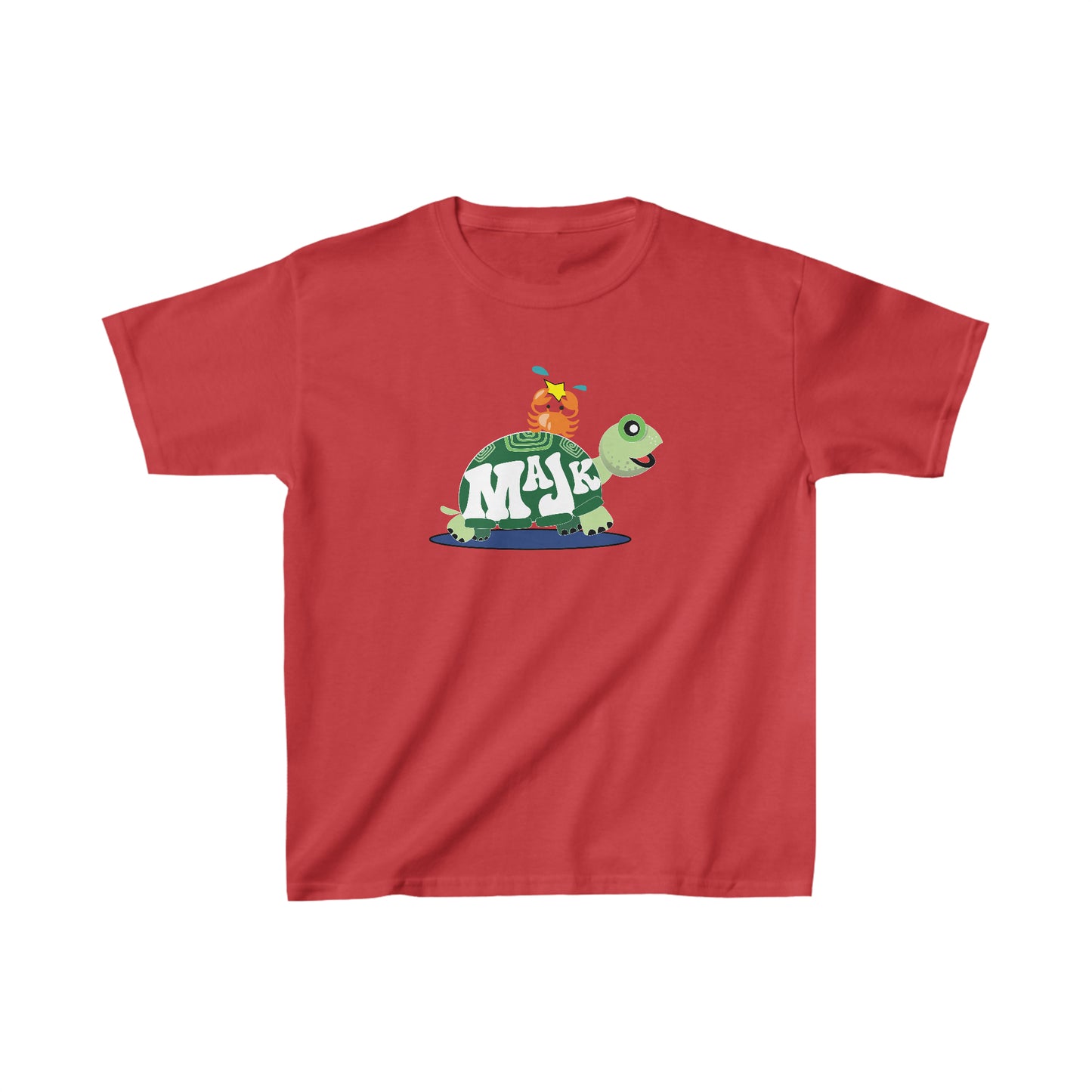 Kid's Classic Cotton Tee, Bestie's T-shirt w/ MaJK Turtle Logo on back