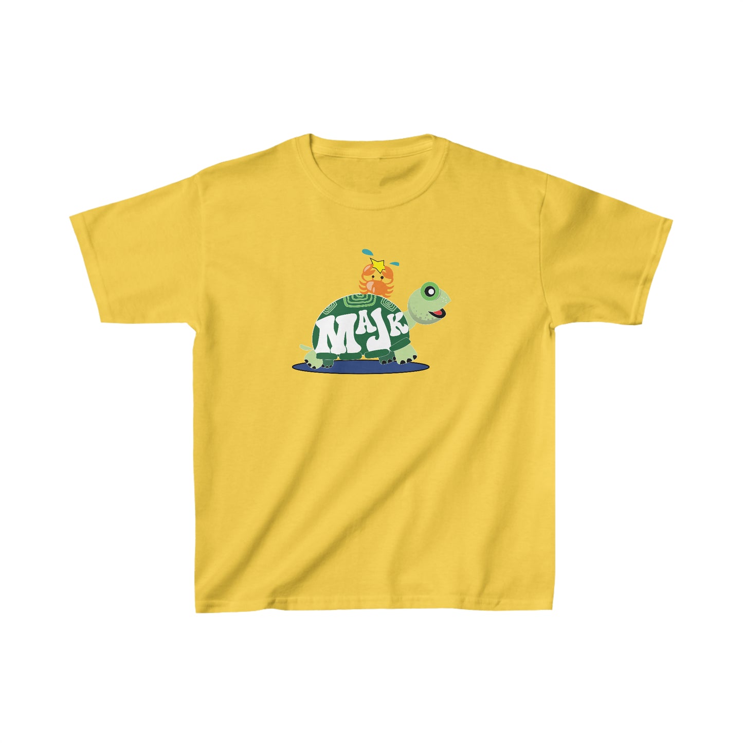 Kid's Classic Cotton Tee, Bestie's T-shirt w/ MaJK Turtle Logo on back