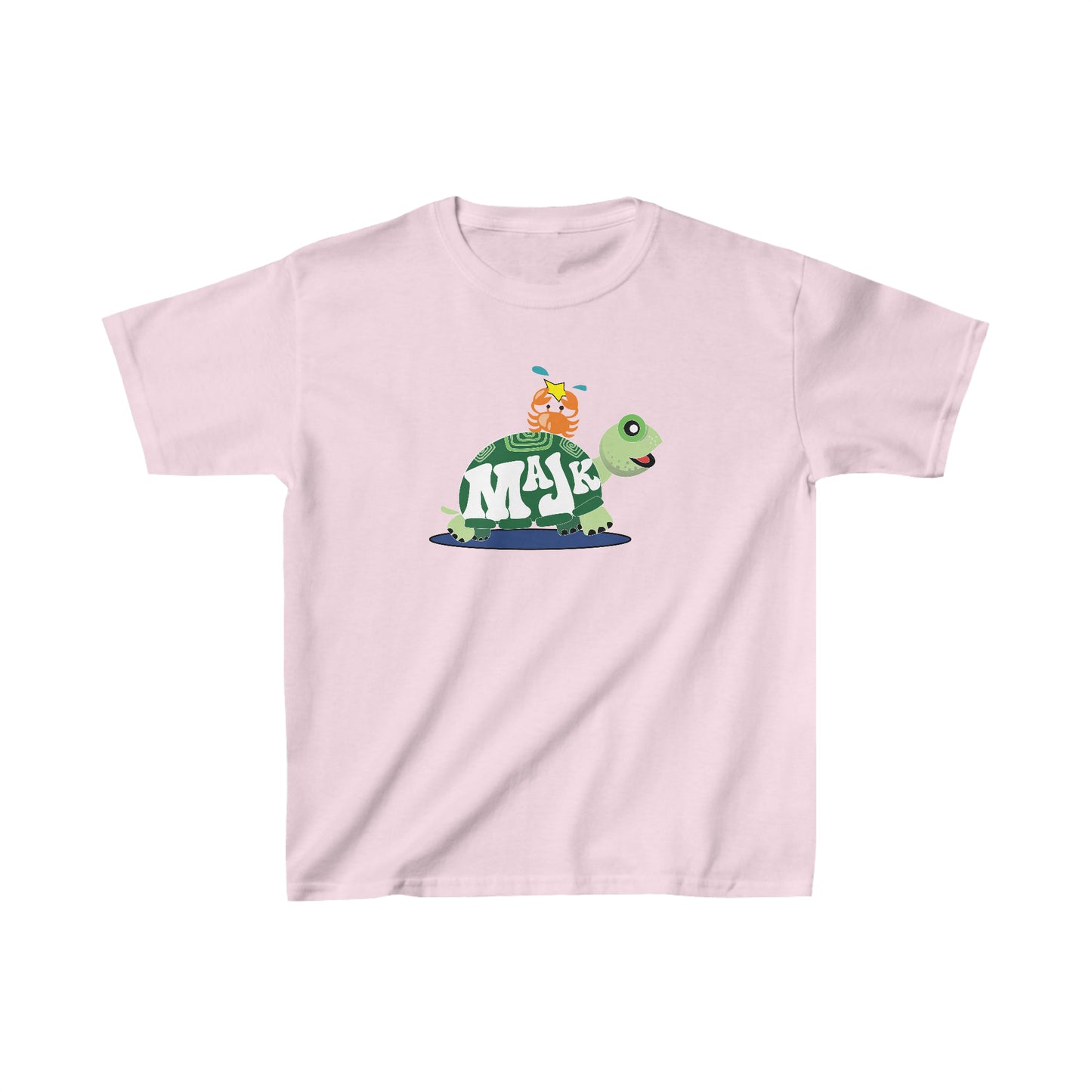 Kid's Classic Cotton Tee, Bestie's T-shirt w/ MaJK Turtle Logo on back