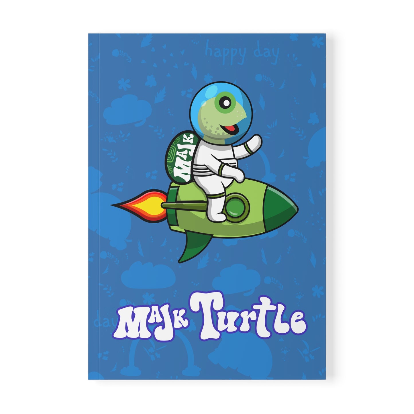 Softcover Notebook "Rocket Turtle"
