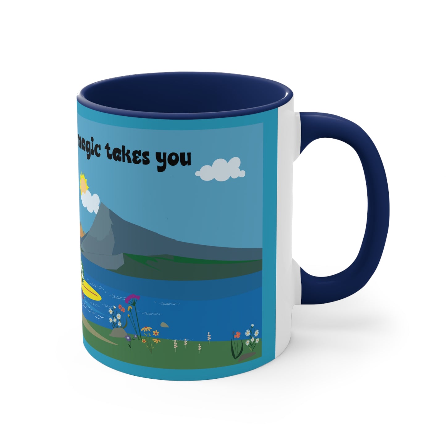 Accent Coffee Mug, 11oz "SUP" collection/ Scenic View