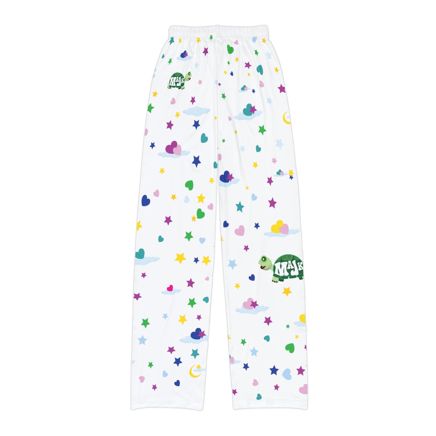 Girl's Pajama Pants, White, "Sweet Dreams"