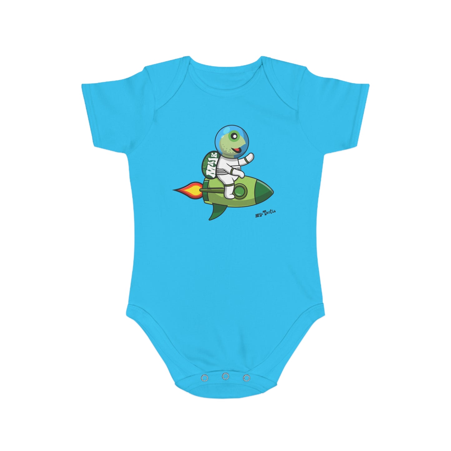 Short Sleeve Baby Bodysuit "Blast Off" collection (100% Cotton)