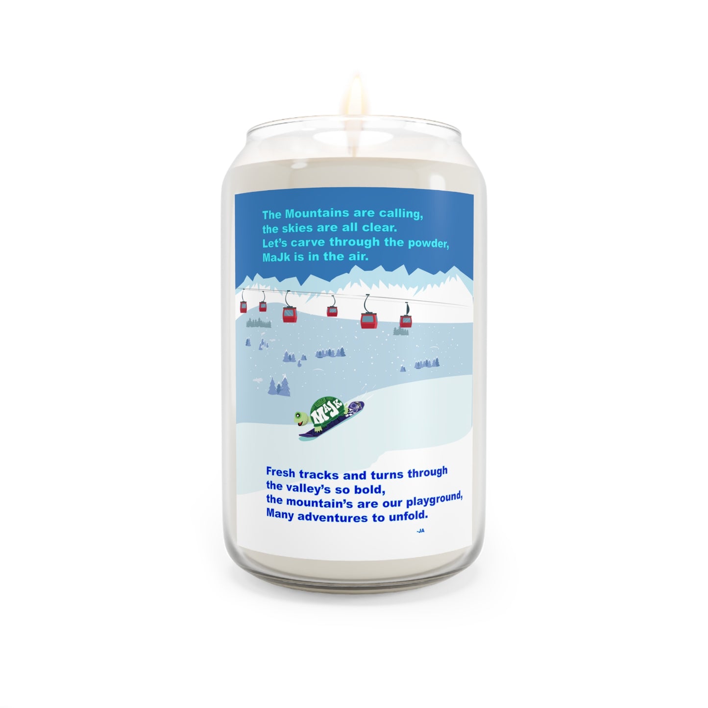 Scented Candle, 13.75oz "The Mountain's Are Calling!" (Comfort Spice scent)