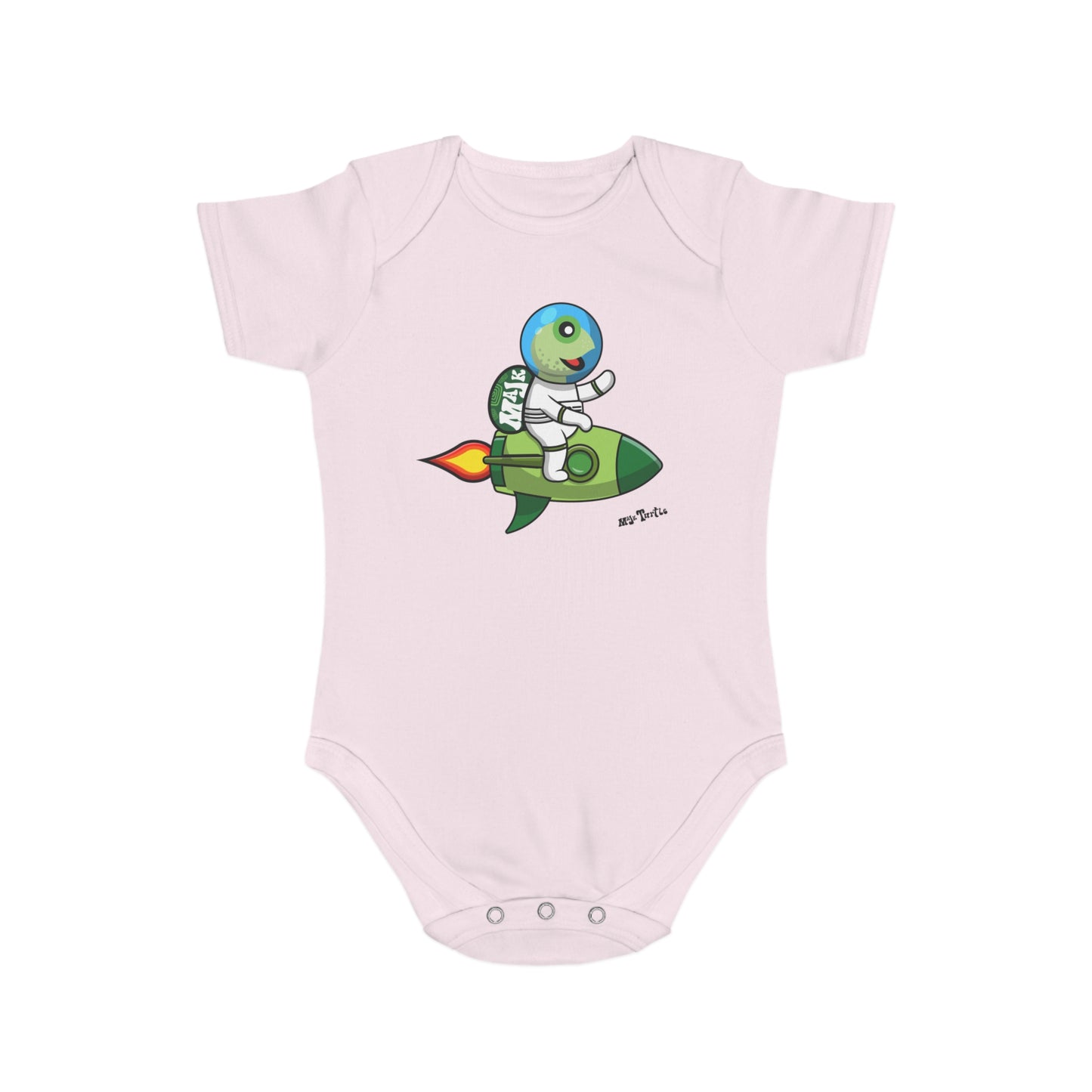 Short Sleeve Baby Bodysuit "Blast Off" collection (100% Cotton)