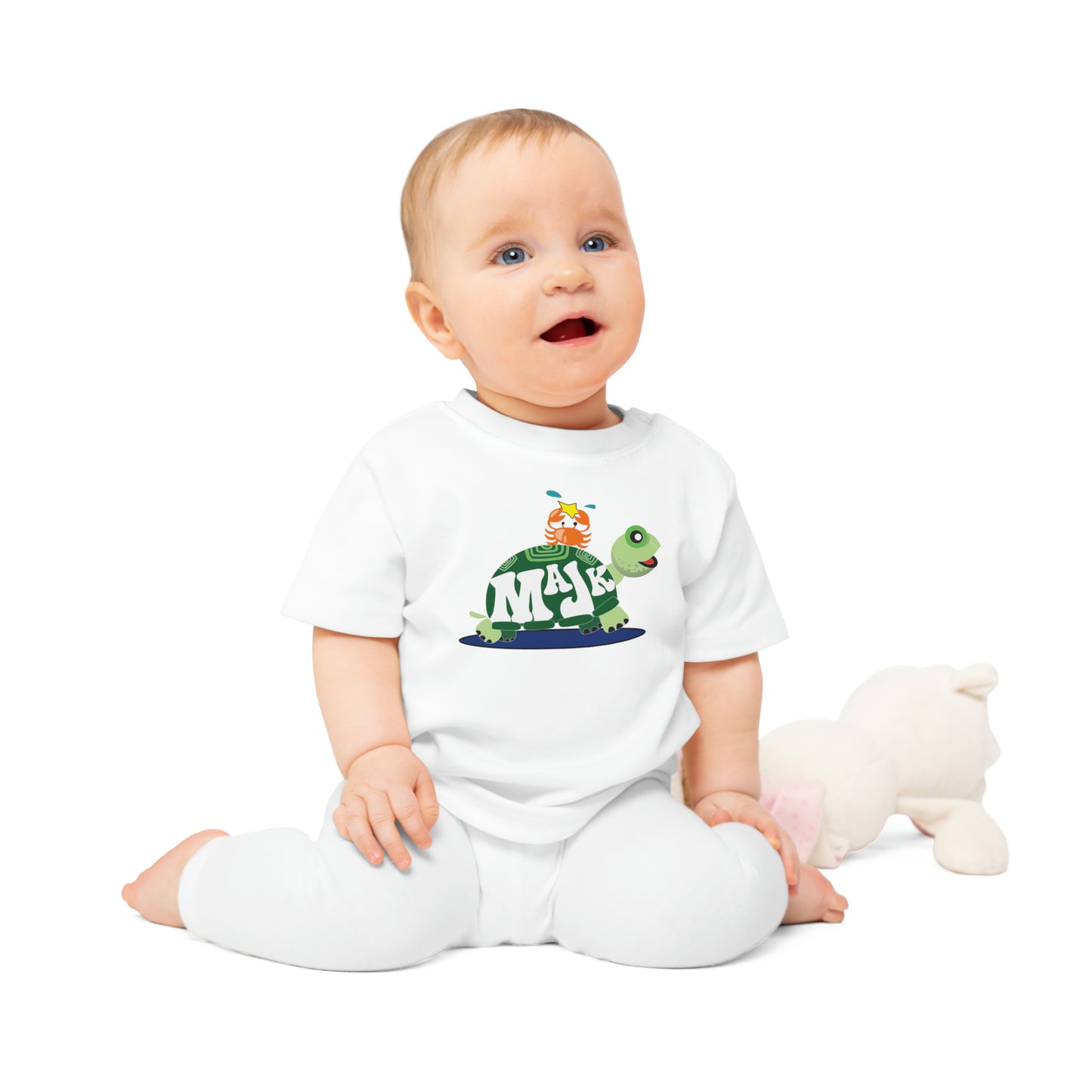 Baby T-Shirt -"Bestie's" Collection w/ unilateral shoulder snaps