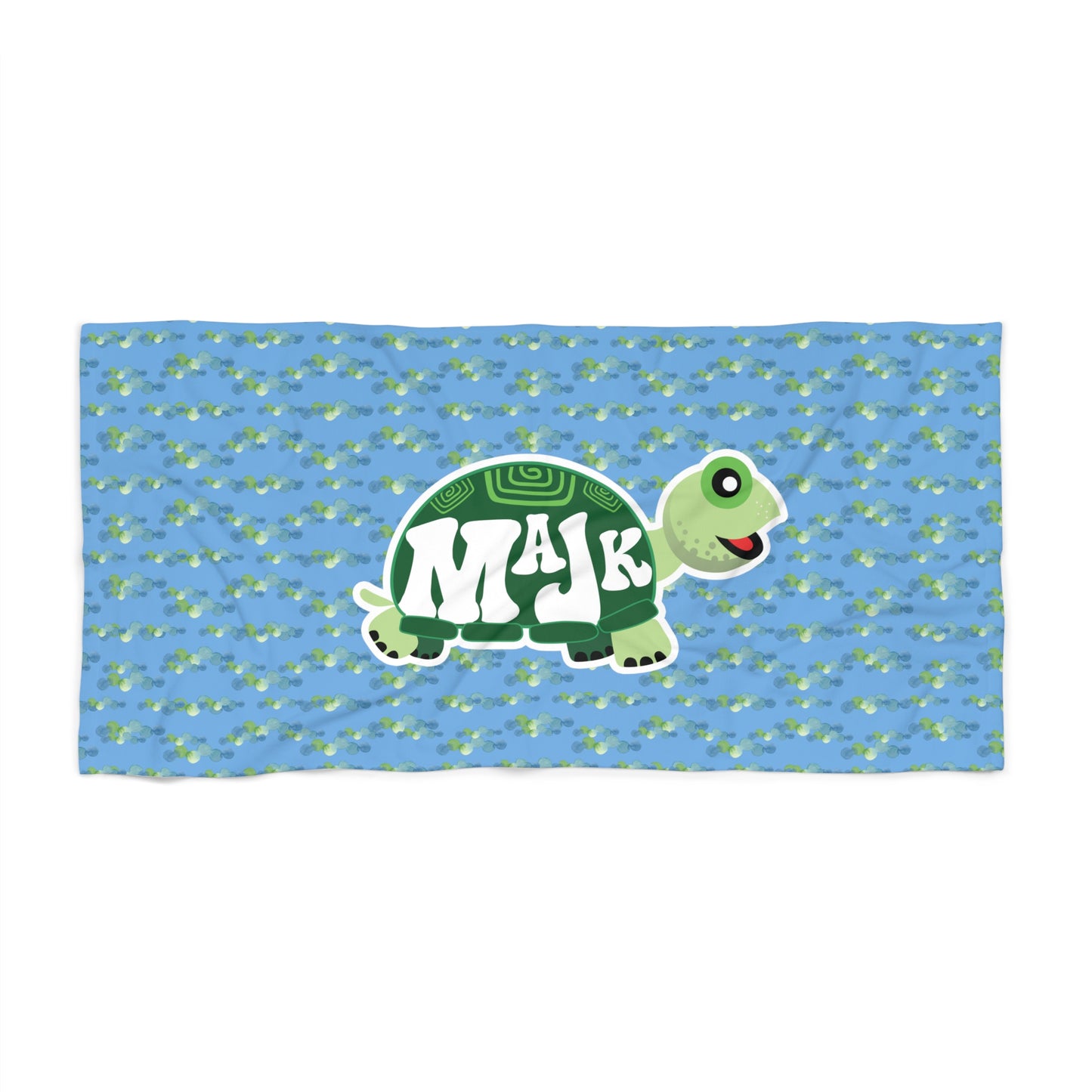 30in x 60in Beach towel "Sea glass"
