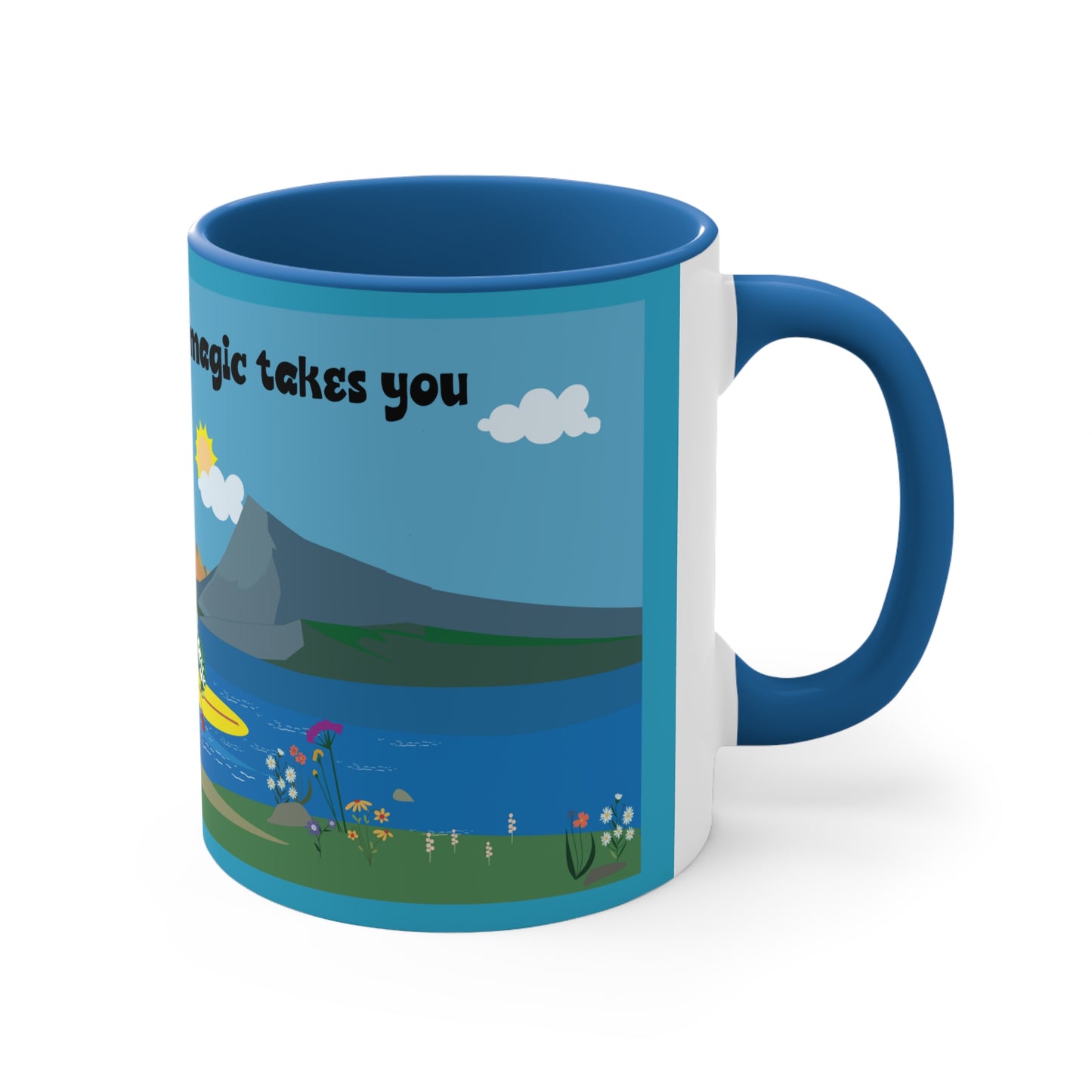 Accent Coffee Mug, 11oz "SUP" collection/ Scenic View