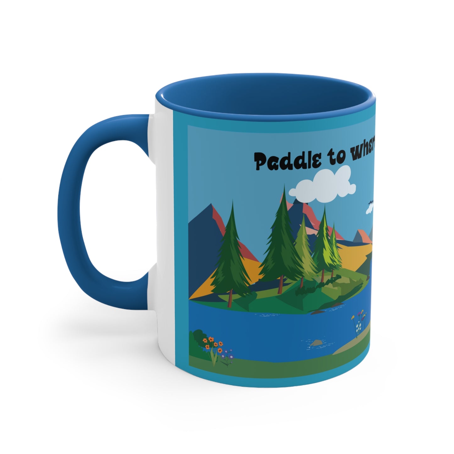 Accent Coffee Mug, 11oz "SUP" collection/ Scenic View