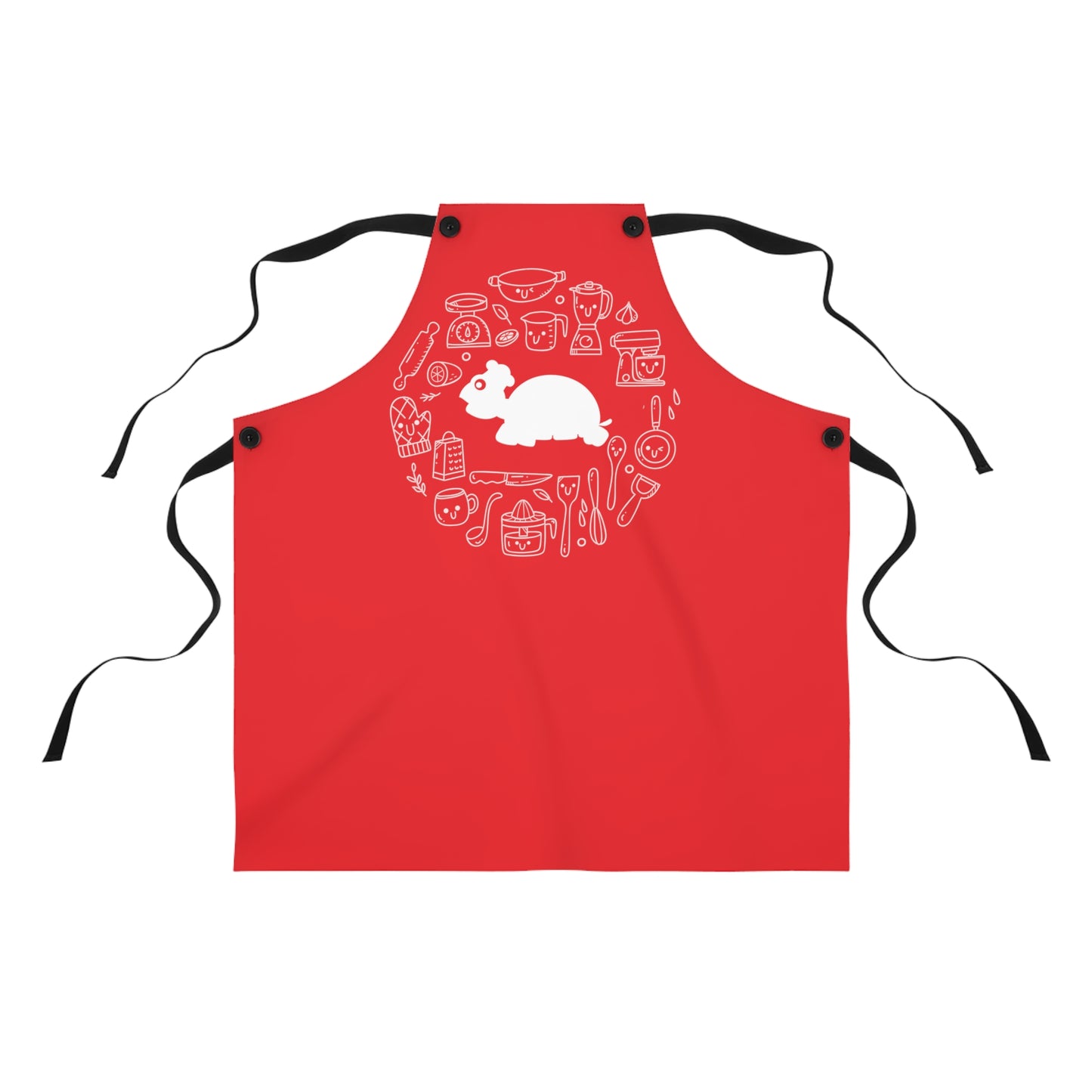 Chef MAJK Turtle with elements MAJK Cooking Apron - Red