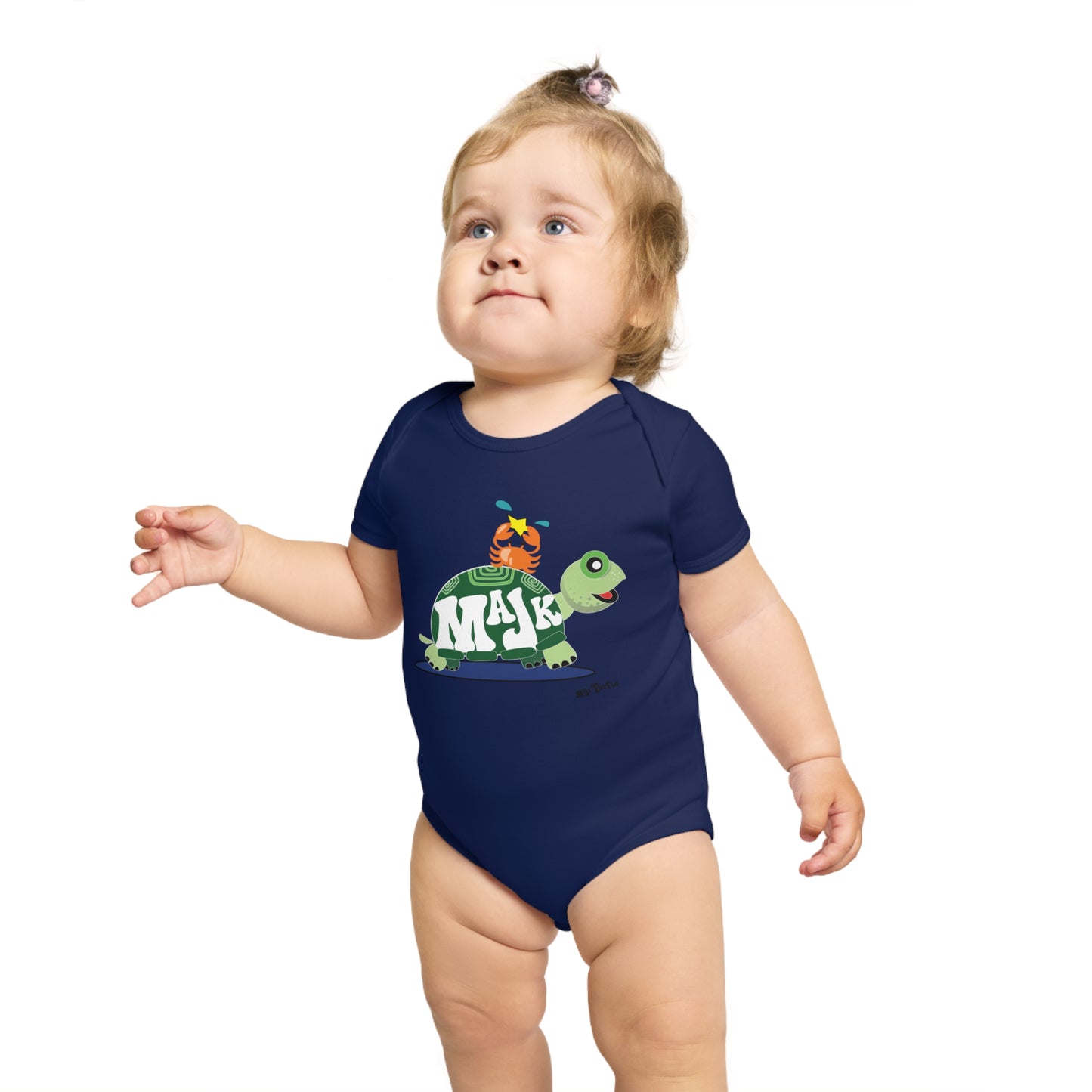 Short Sleeve Baby Bodysuit "Besties" (100% Cotton)
