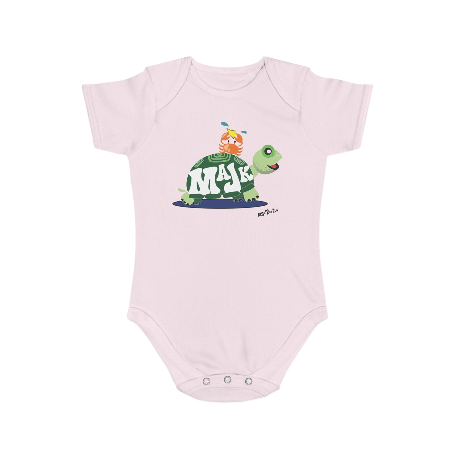 Short Sleeve Baby Bodysuit "Besties" (100% Cotton)