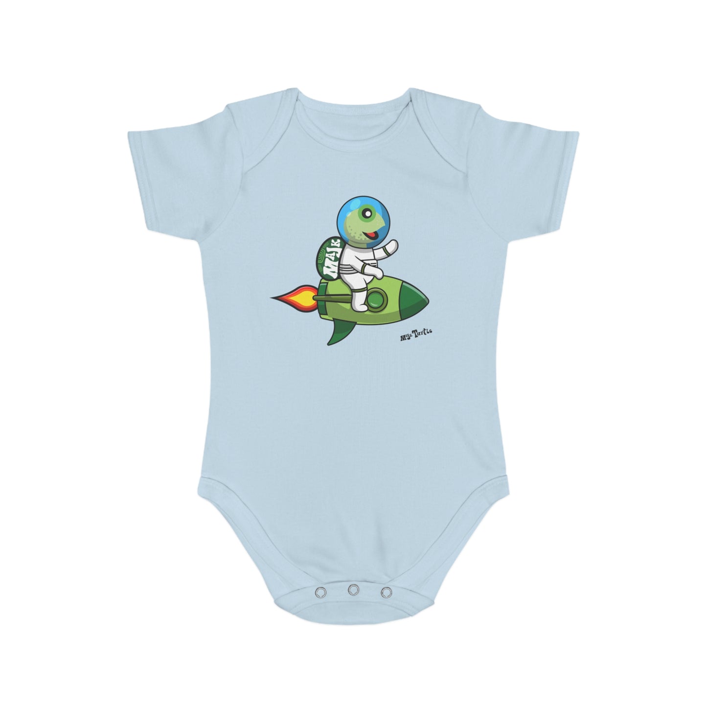 Short Sleeve Baby Bodysuit "Blast Off" collection (100% Cotton)