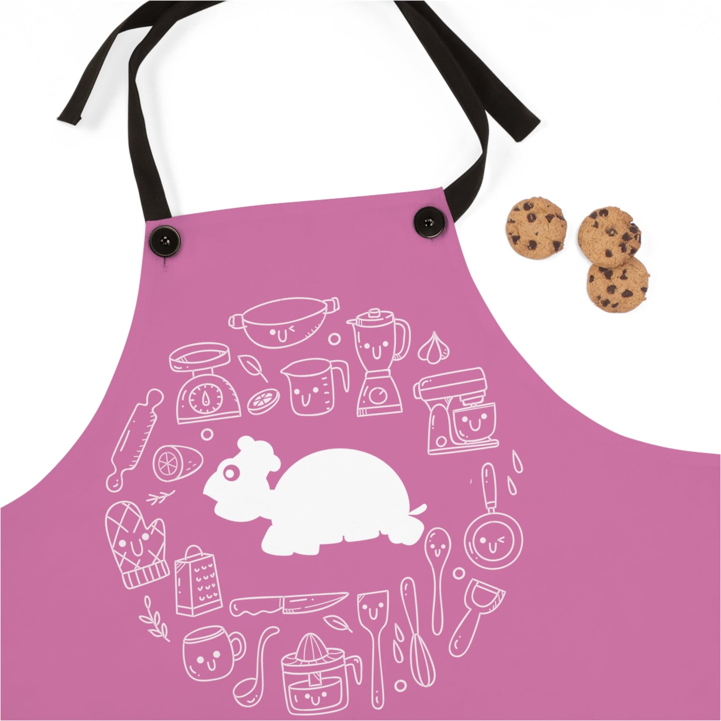 Chef MAJK Turtle with elements MAJK Cooking Apron - Light Pink