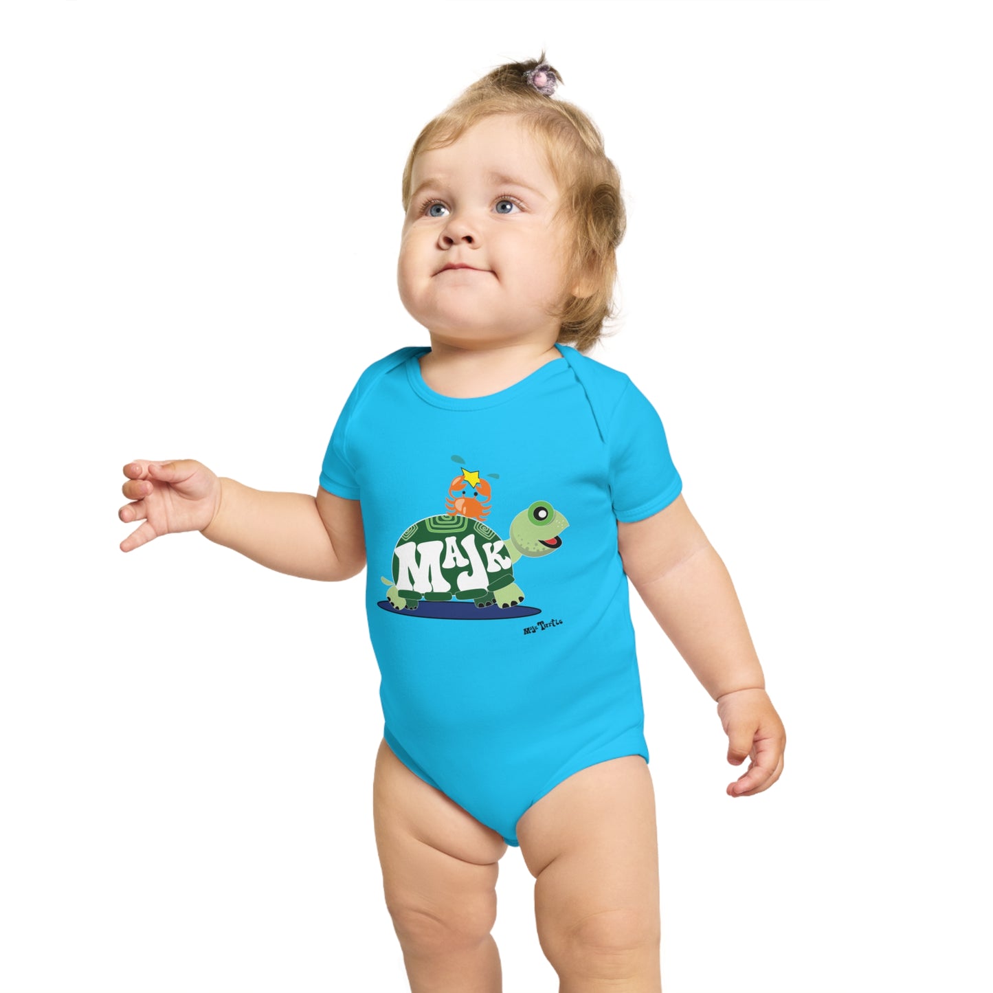 Short Sleeve Baby Bodysuit "Besties" (100% Cotton)